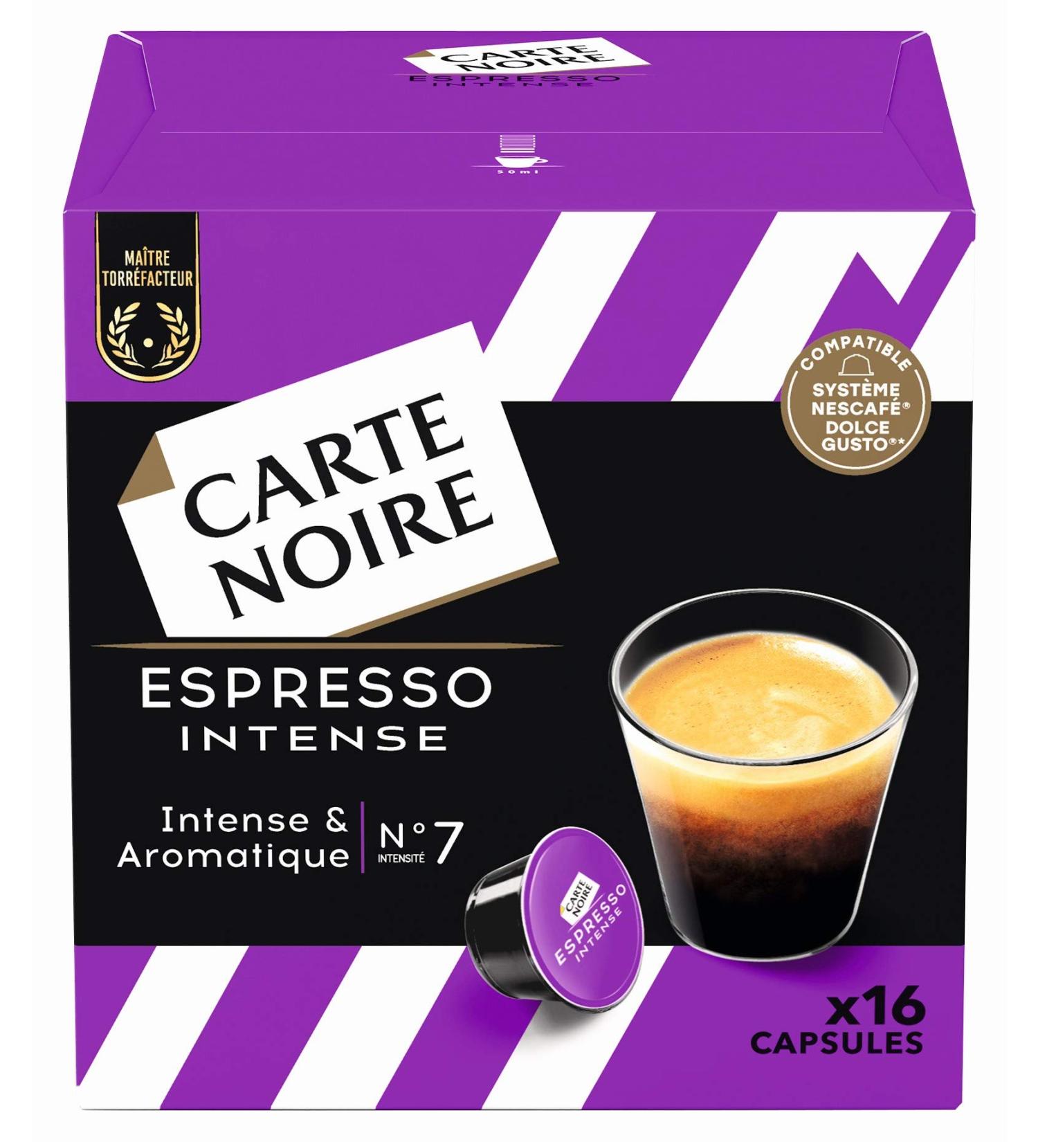 Carte Noire Espresso Intense Compatible with the Nescaf Dolce Gusto System 16 Capsules - Buy Online on GoSupps.com