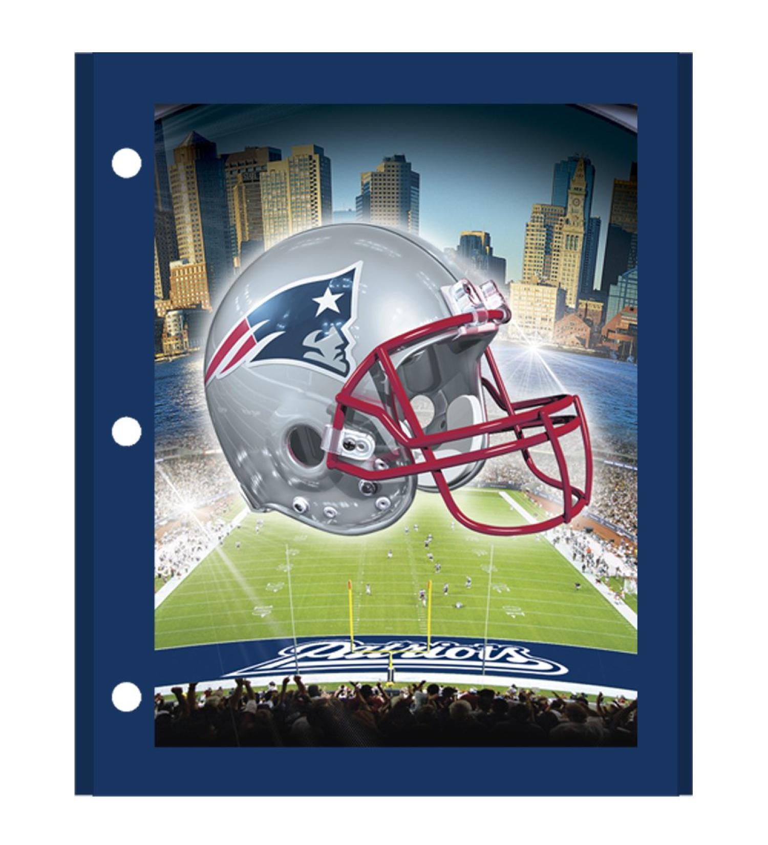 BRAX NFL Pittsburgh Steelers 3D Portfolio, Black, 8 New England Patriots 8 Blue