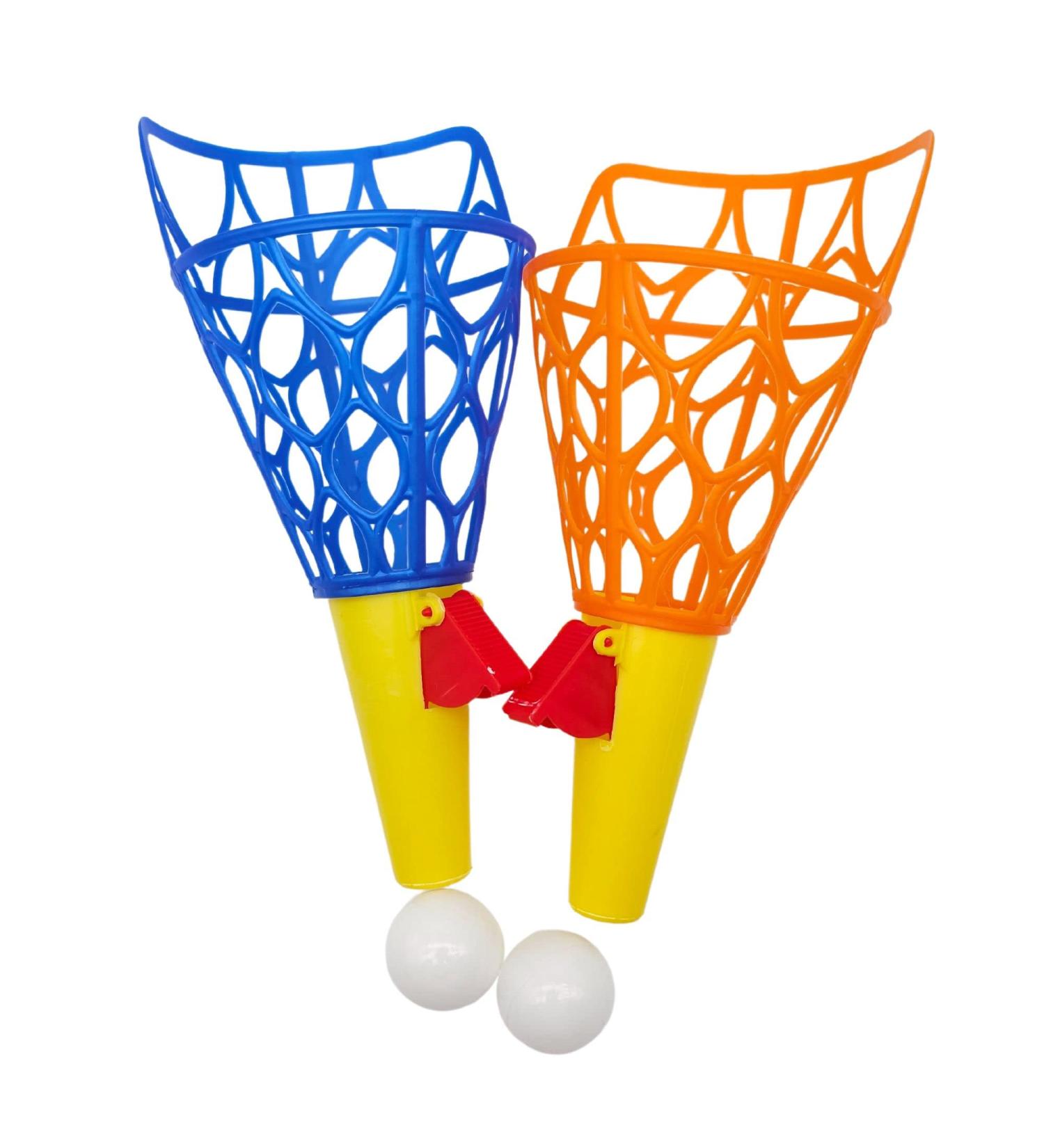 Alldoro 60043 XXL Catch Ball Game Set for 2 Kids - 4 Colorful Pieces with Cups & Balls - 26 cm Plastic Fun for Outdoor Play - Buy Online on GoSupps.com