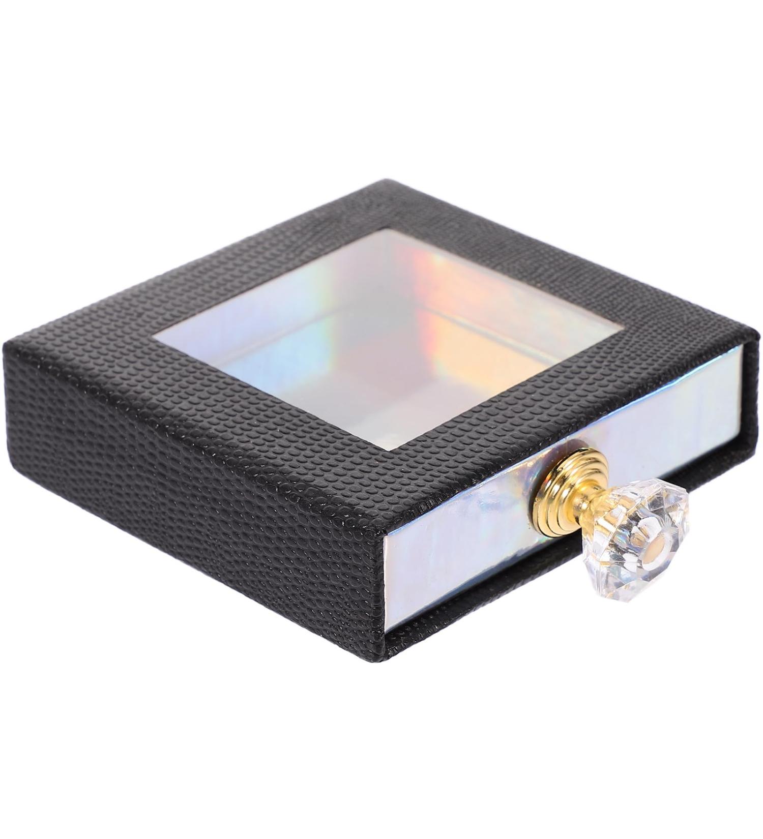 Toyvian Bo te Cils Tiroir Carr e Noire Fen tre Ouverte Coffret de Rangement Compact pour Faux Cils tui en Papier Pratique pour Usage Personnel et Professionnel Support Portable pour - Buy Online on GoSupps.com