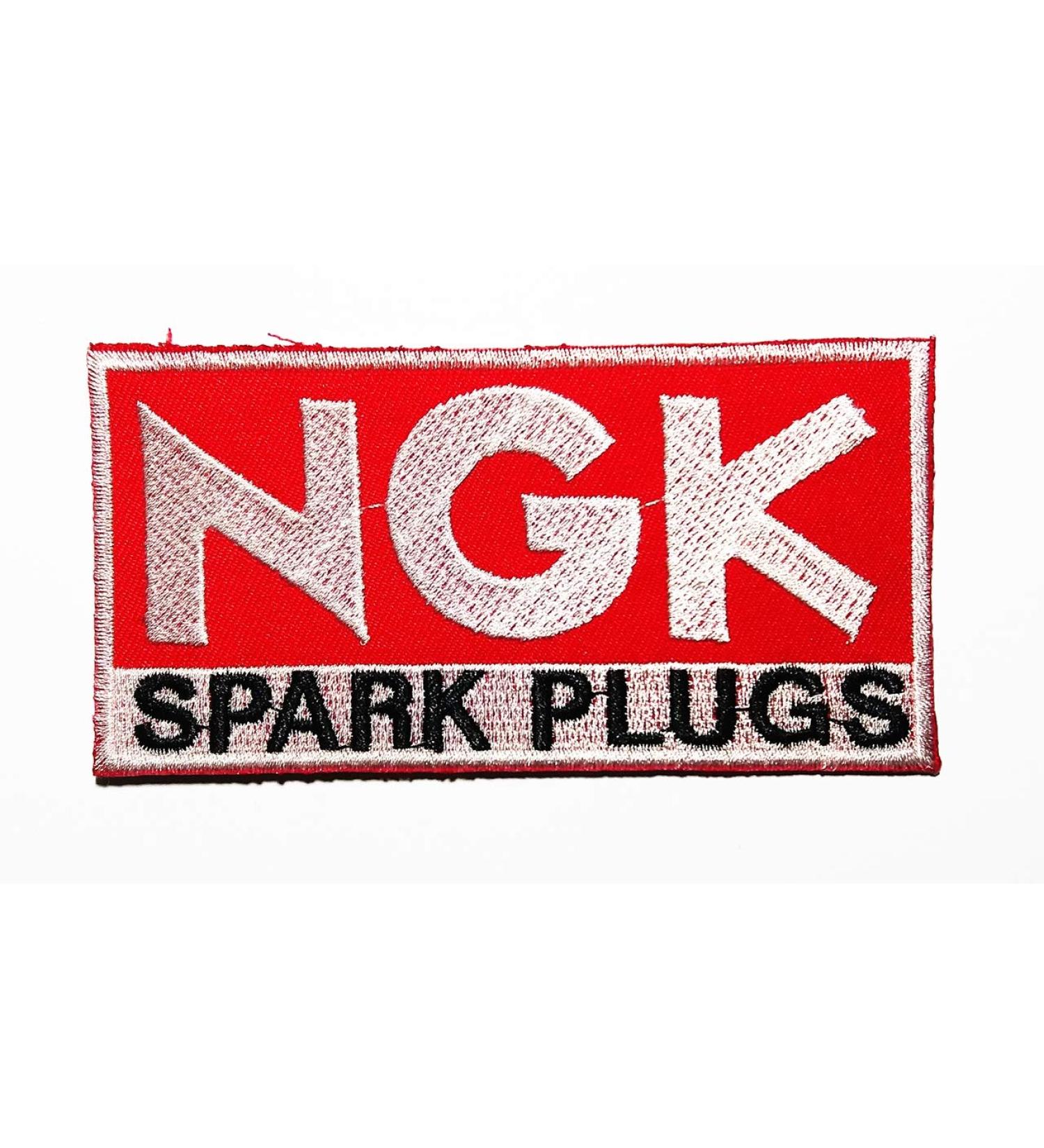 manufactures and Sells Spark Plugs Important Parts in Motor Vehicles Logo Patch Embroidered Sew Iron On Patches Badge Bags Hat Jeans Shoes T-Shirt Applique