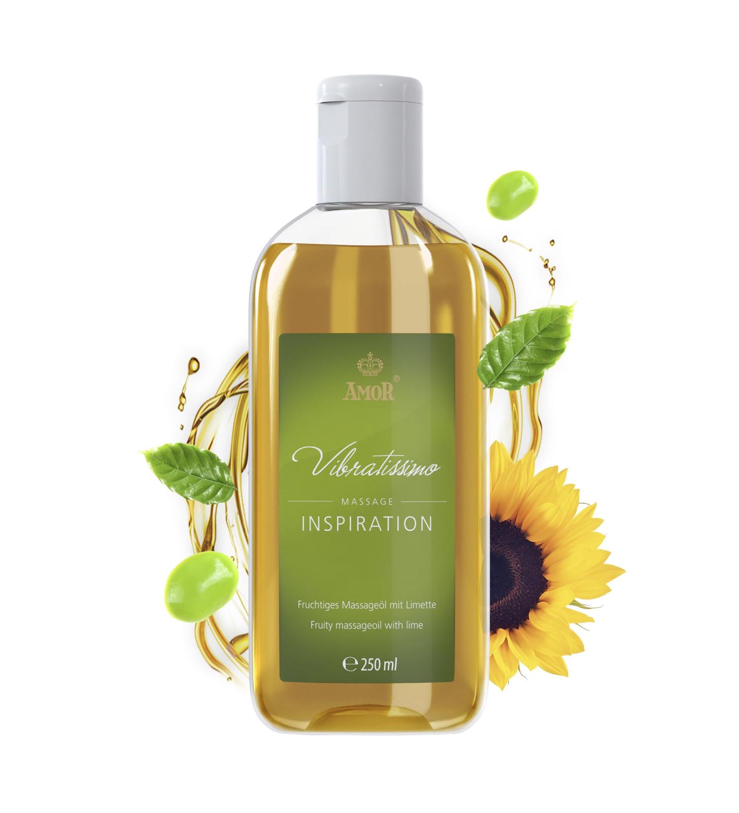 Vibratissimo Natural - Massage Oil for Sensual Pleasure Love Oil Erotic Oil Natural 250 ml (Pack of 1) - Buy Online on GoSupps.com