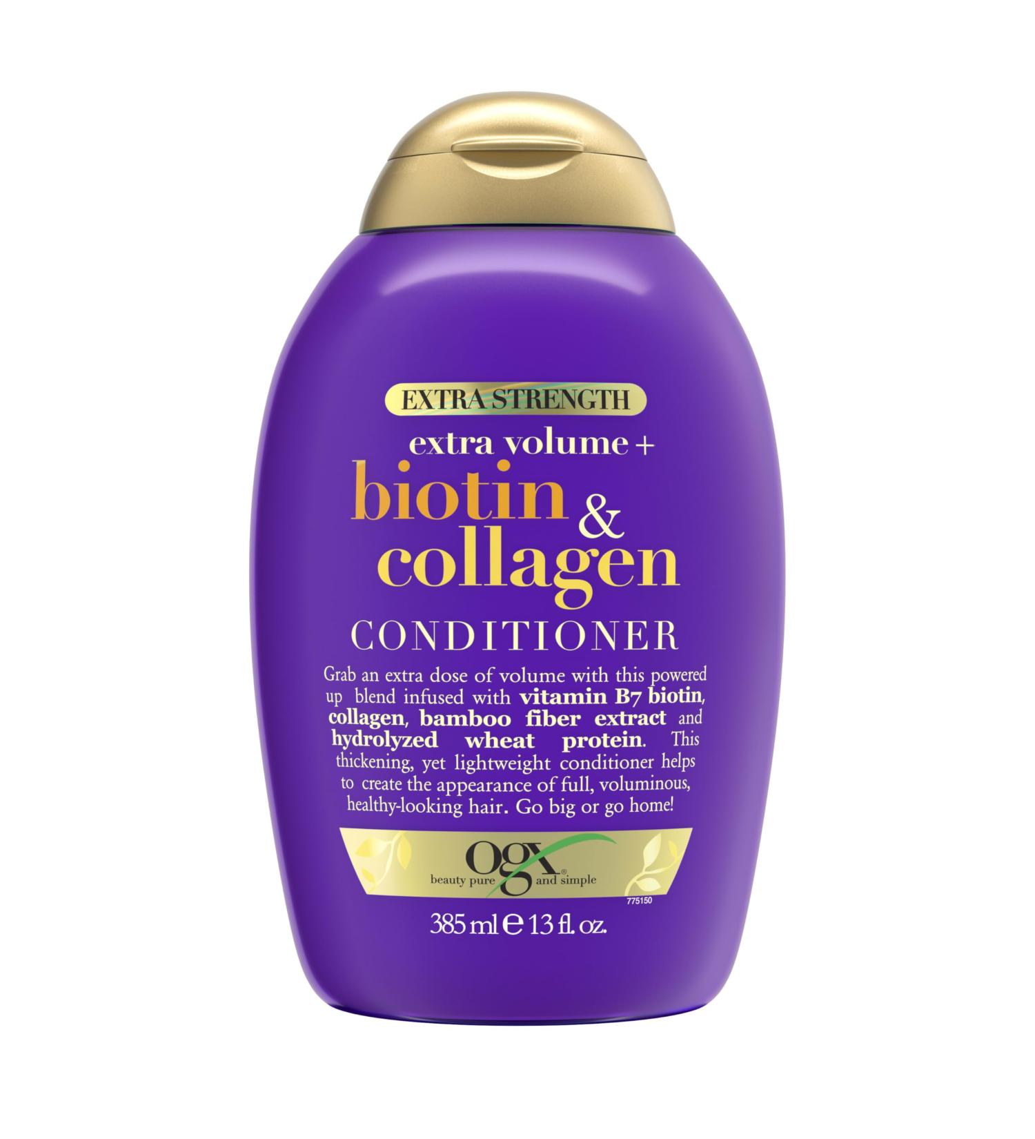 OGX Extra Strength Biotin & Collagen Conditioner 13 fl oz | Sulfate-Free for Thicker Fuller Hair - International Shipping Available - Buy Online on GoSupps.com