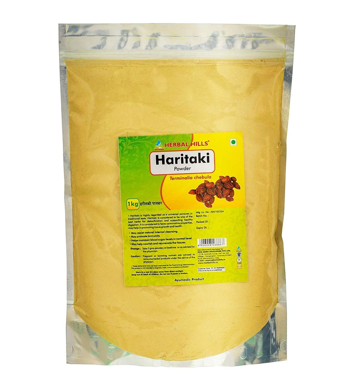 JEVR Haritaki/Harde Poudre (1 Kg Lot de 2)