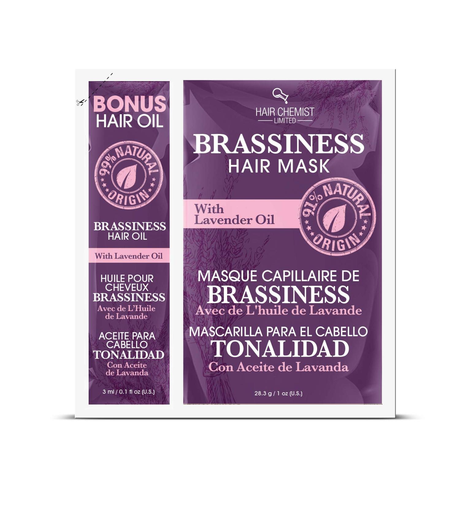Brassiness Hair Mask with Lavender Oil - 1oz Packet - Buy Online on GoSupps.com