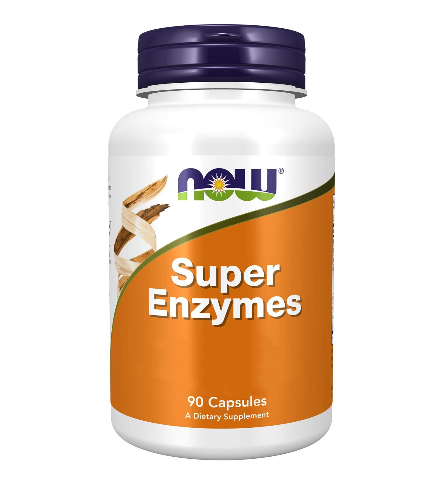 Now Foods Super Enzymes 90 Capsules | High Dosage Gluten-Free Non-GMO | Laboratory Tested Digestive Support - Buy Online on GoSupps.com