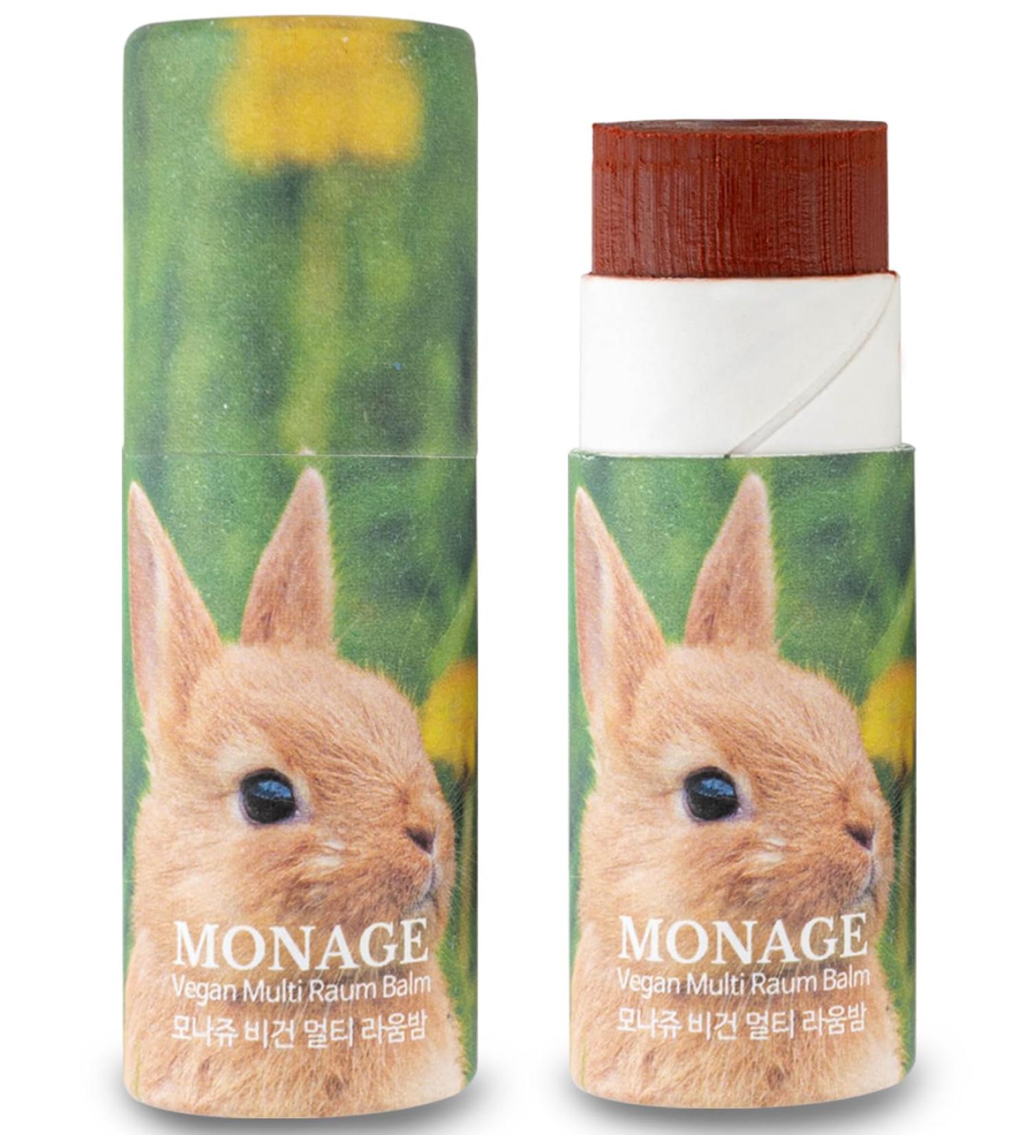 MONAGE Korean Beauty Tinted Lip Balm & Nourishing & Moisturizing Lip Care Made from 100% Natural Ingredients Organic Moisturizer for Dry Cracked Lips Natural Red from Nature Raum 0.38 Ounce - Buy Online on GoSupps.com