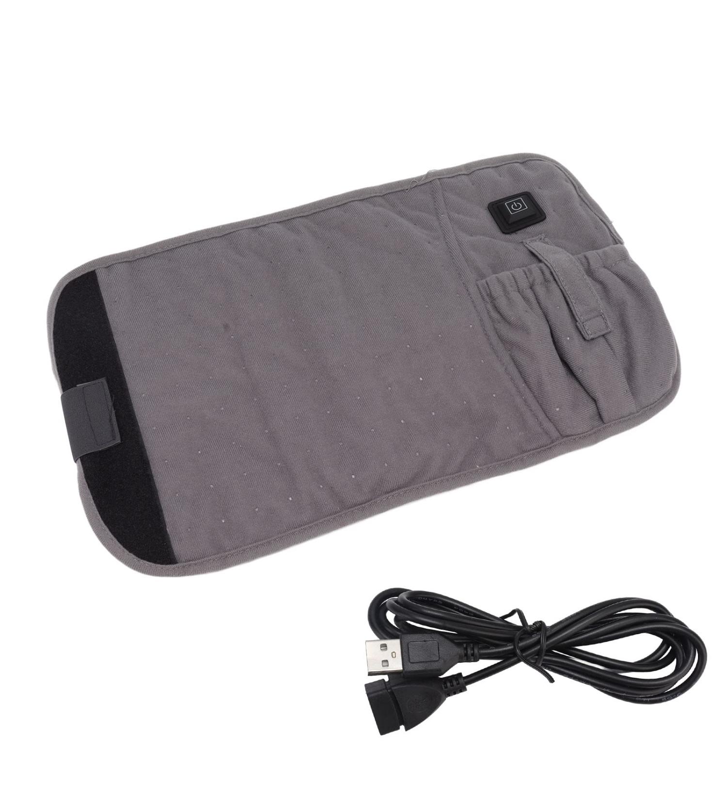 Glomora USB Electric Heating Waist Belt - 3 Gears for Pain Relief | Adjustable Straps for Men & Women | Warm Belly & Lumbar Support - Buy Online on GoSupps.com