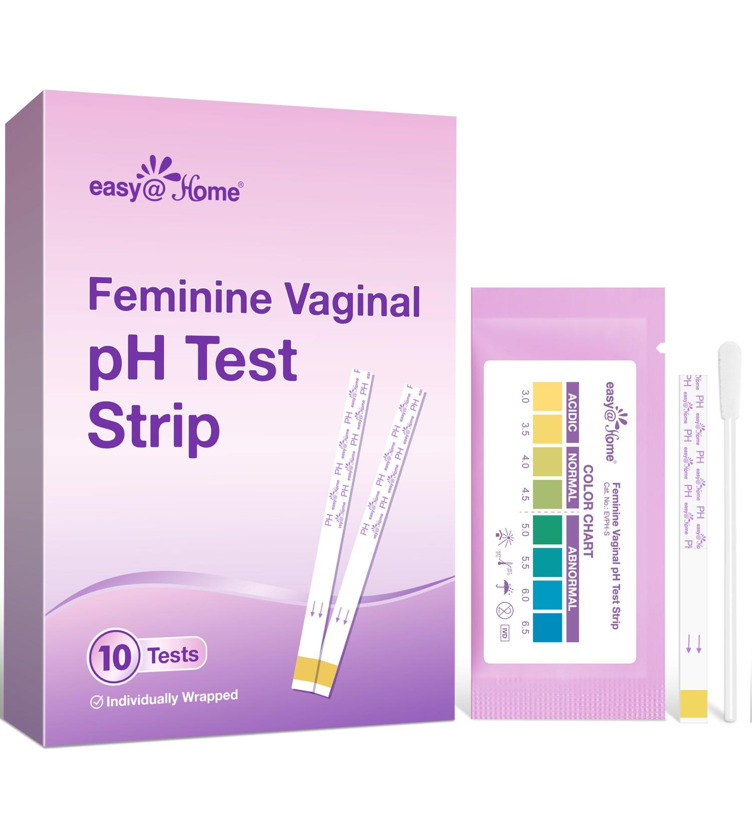 Easy Home Vaginal pH Test Kit - 10 Strips for BV & Yeast Infection | Home pH Balance Test for Women - Buy Online on GoSupps.com