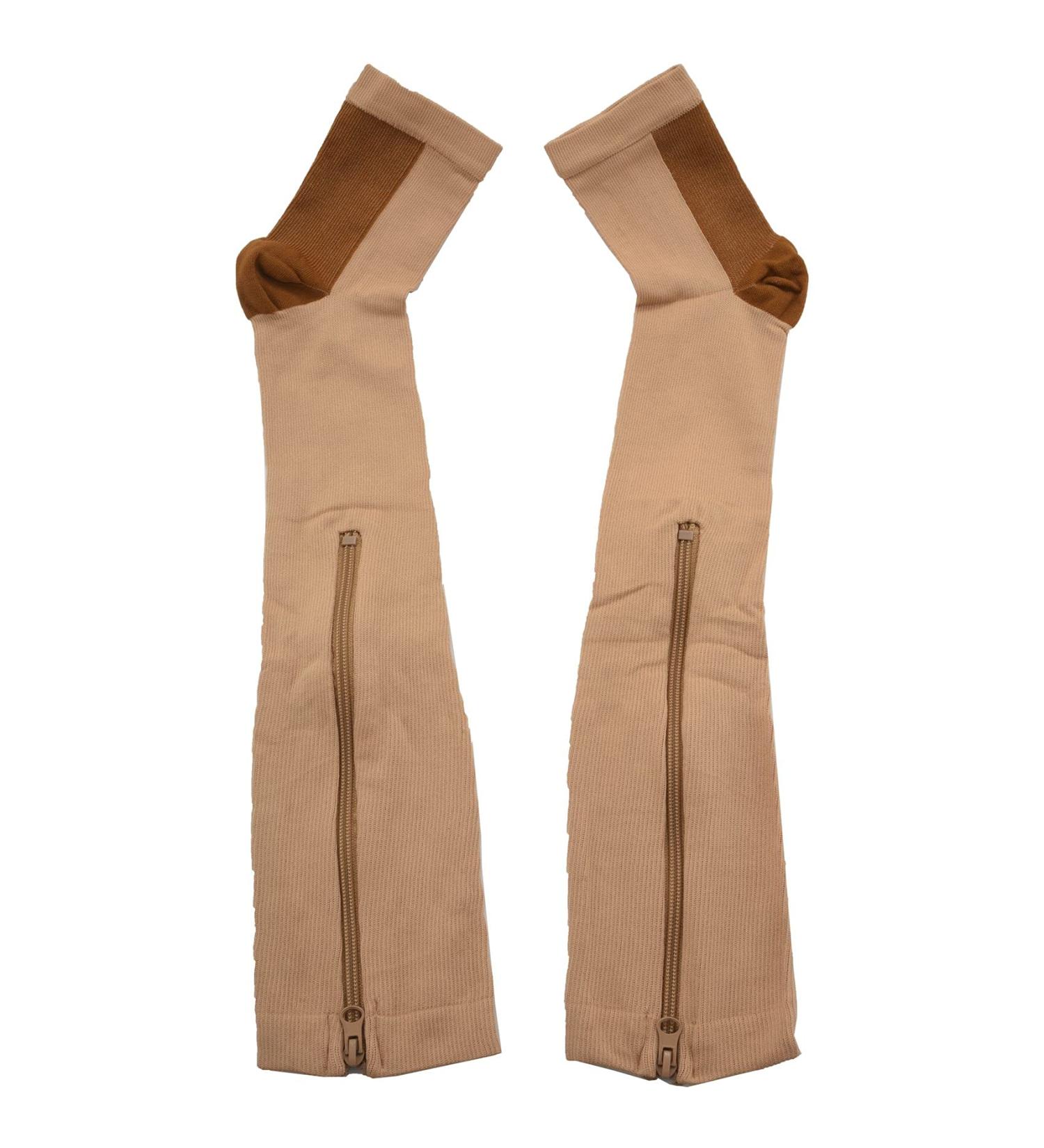 Buy Citywalk XXL Compression Stockings - Open Toe Zippered Knee Support Socks for Varicose Vein Prevention | Multicolored Nylon Stretch Socks - Buy Online on GoSupps.com