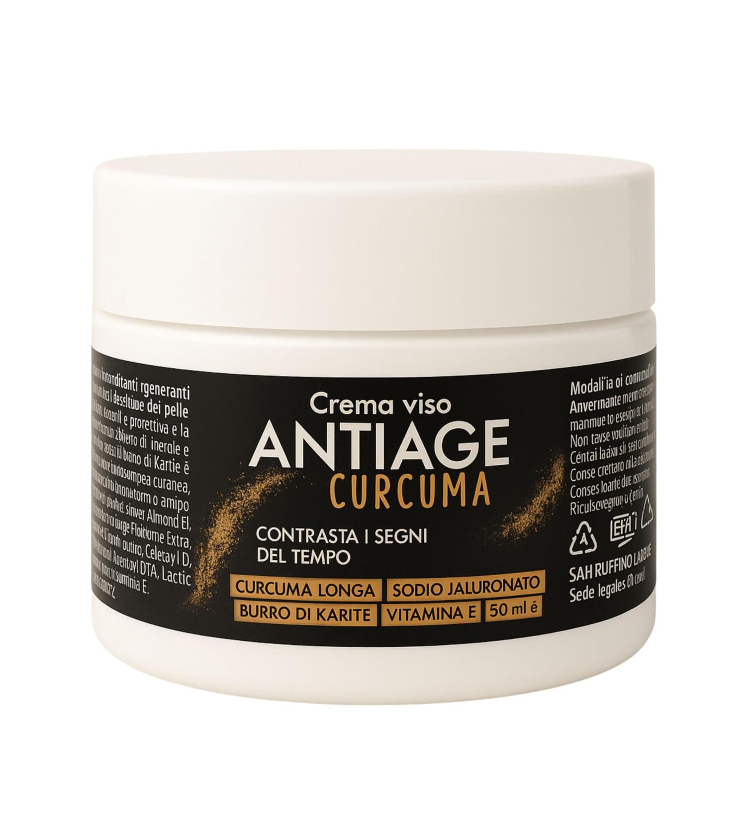  ALOHALABS Anti-wrinkle face cream for men and women Moisturizing and regenerating with turmeric vitamin E and shea butter Anti-aging for dry and oily skin | 50 ml - Buy Online on GoSupps.com