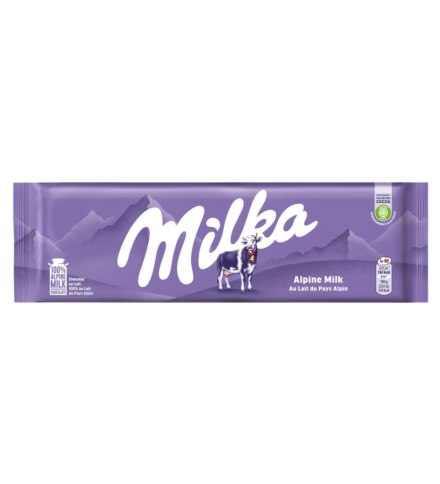  Milka Milka Milk Chocolate Classic Milk Chocolate Bar 100% Alpine Milk Sustainable Cocoa 270g - Buy Online on GoSupps.com