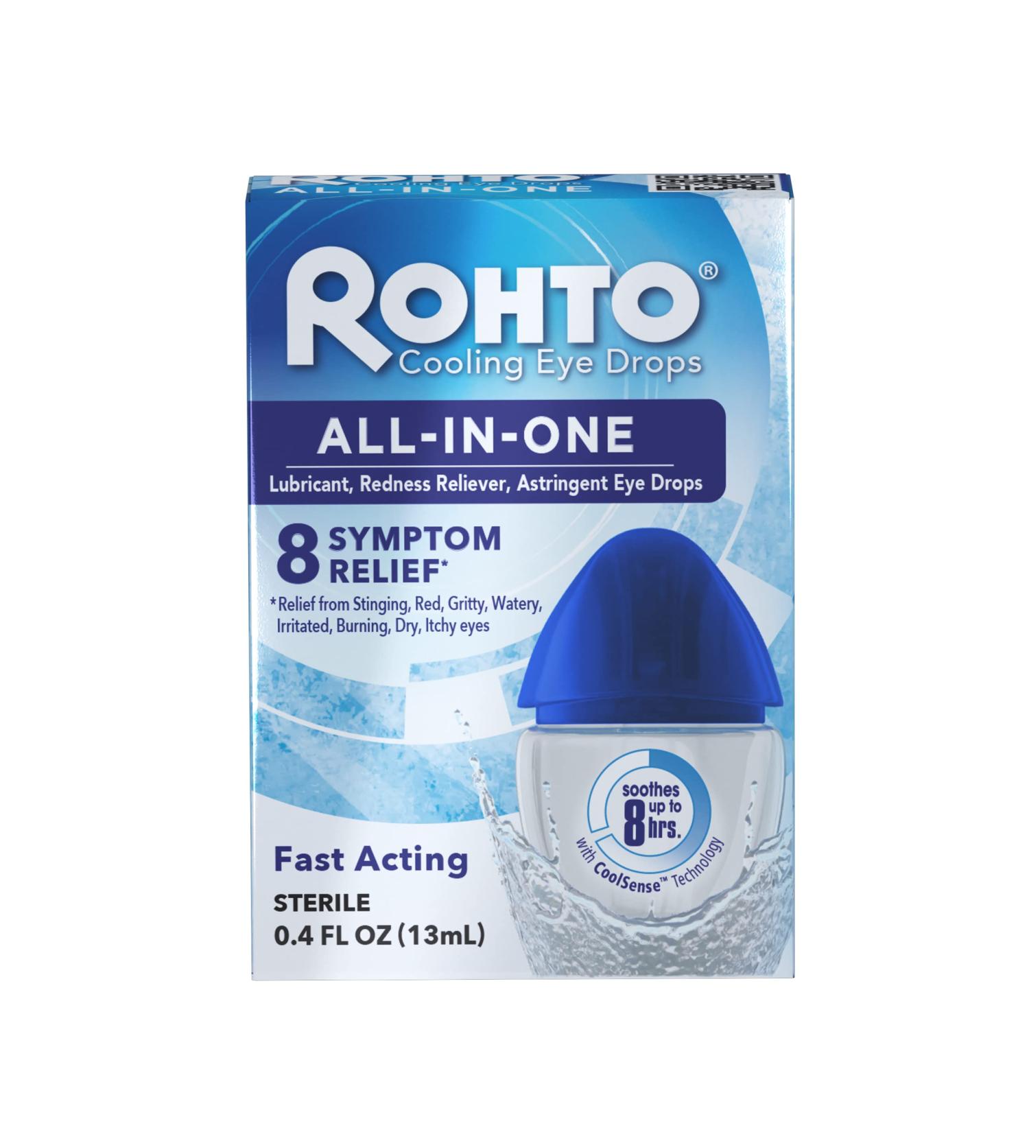 Rohto Ice Cooling Eye Drops 0.4 fl oz - Pack of 3 | Multi-Symptom Relief - Buy Online on GoSupps.com
