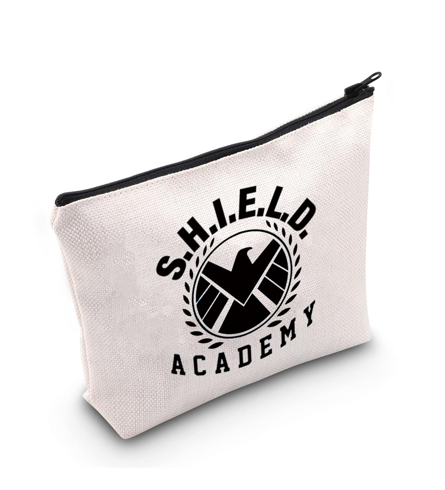 Levlo Agent Shield TV Show Cosmetic Bag | Shield Academy Make-Up Zip Pocket | Perfect Gift for Shield Fans & Girls - Buy Online on GoSupps.com