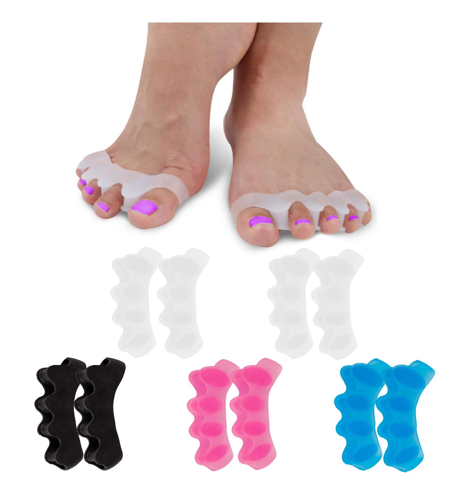 Toe Separator Spacers for Overlapping Toes | Correct Bunions and Restore Crooked Toes | Universal Size | Pack of 5 - Buy Online on GoSupps.com