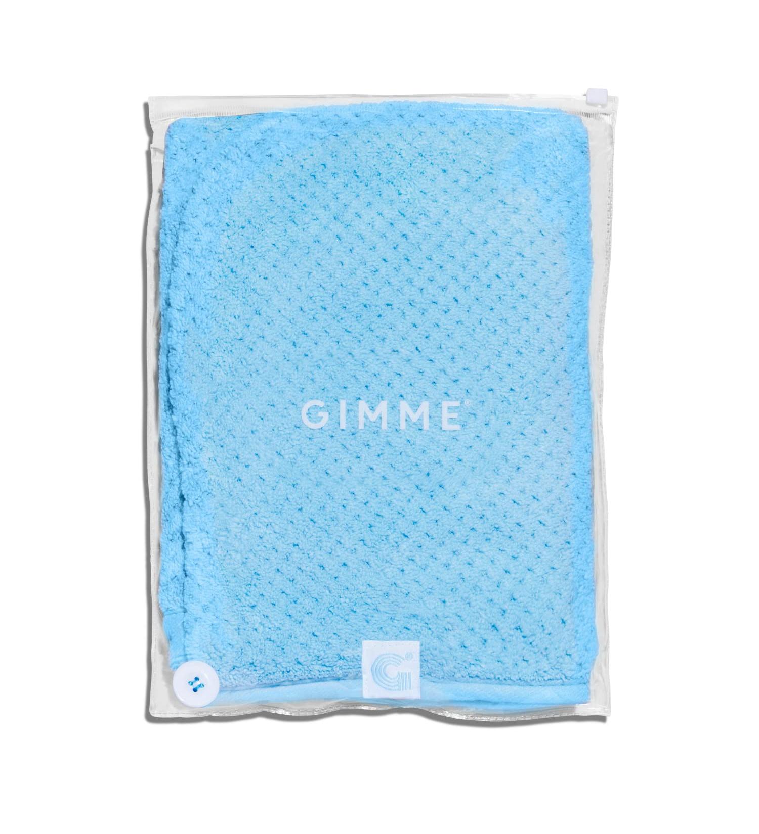 GIMME Beauty 100% Microfiber Hair Towel - Ultra Absorbent Quick Dry Wrap for Long Hair & All Hair Types - Frizz-Free Drying - Blue - Buy Online on GoSupps.com
