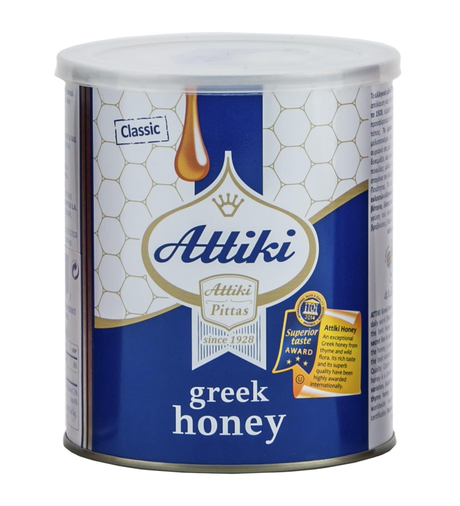 Attiki Greek Honey 1000g (2.2lb) CAN by Pittas - Buy Online on GoSupps.com