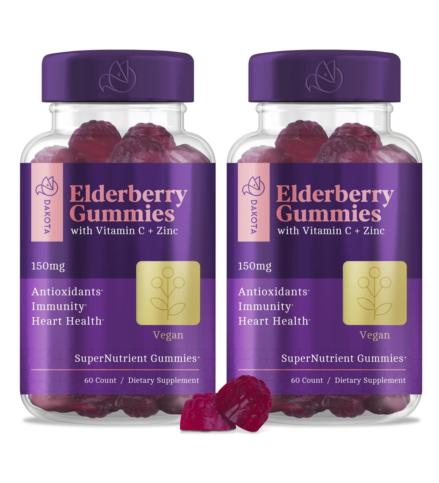 Sambucus Elderberry Gummies with Zinc, Vitamin C for Immune Support - 2 Pack - Buy Online on GoSupps.com