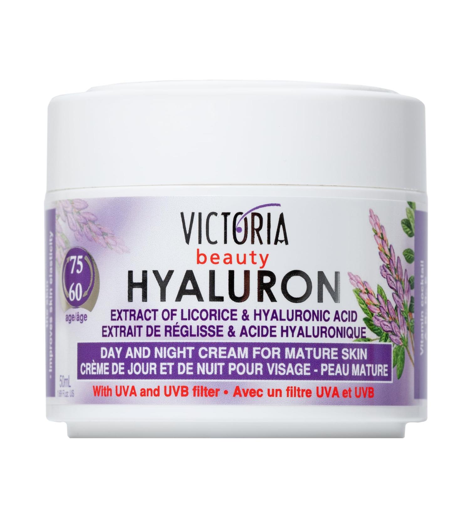  Victoria Beauty Victoria Beauty Anti-Aging Hyaluronic Acid Cream for Wrinkles and Dark Circles Face Cream with Hyaluronic Acid and Licorice Extract for Men and Women - 2 x 50 ml - Buy Online on GoSupps.com