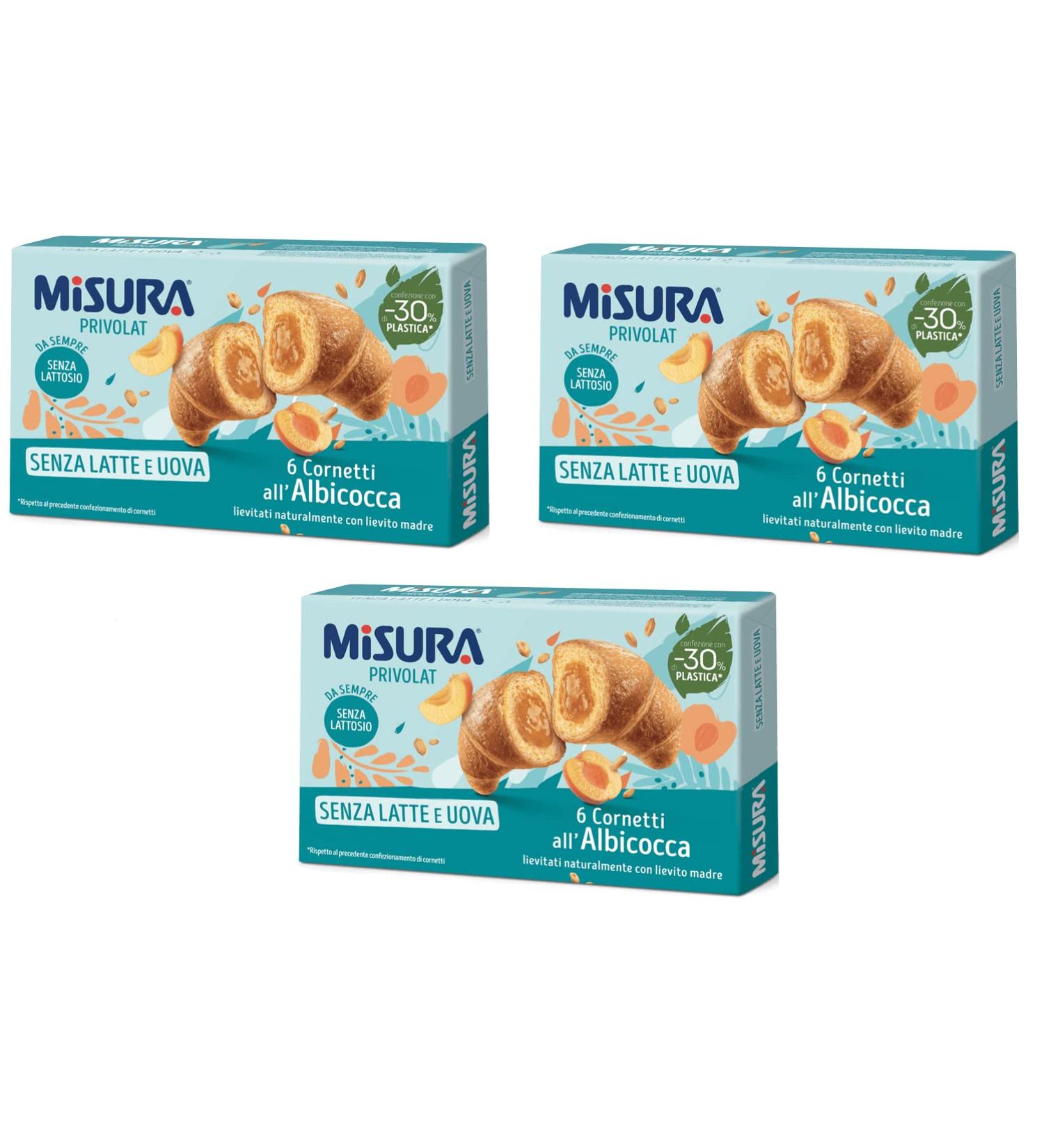 Privolat Apricot Croissants Without Milk and Eggs Croissants with Apricot Filling without Milk or Egg 290 g - Buy Online on GoSupps.com