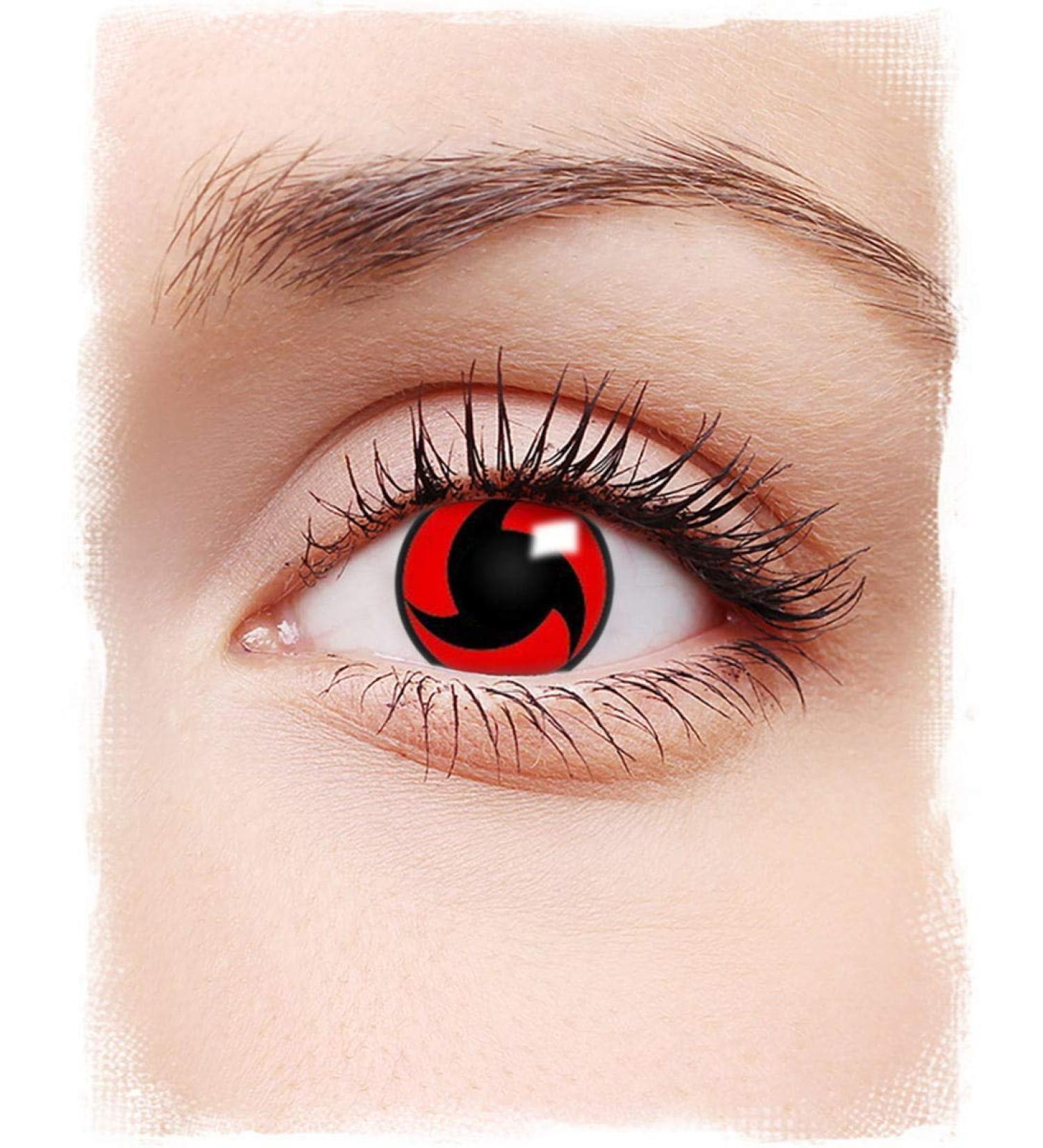 Soft Itachi's Mangekyou Sharingan 12 Month Contact Lenses for Anime Costumes