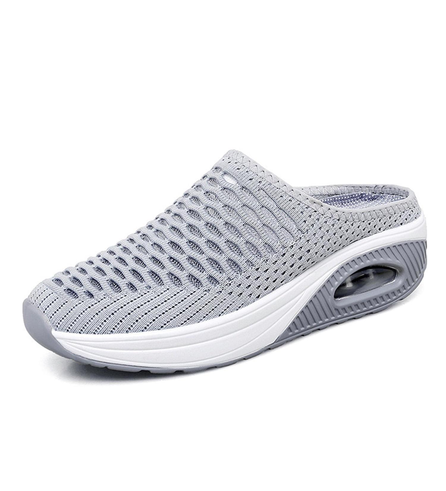 Buy Neuropathy Shoes for Women | Comfortable Breathable Extra Wide with Arch Support - Pain Relief | 8 Grey - Buy Online on GoSupps.com