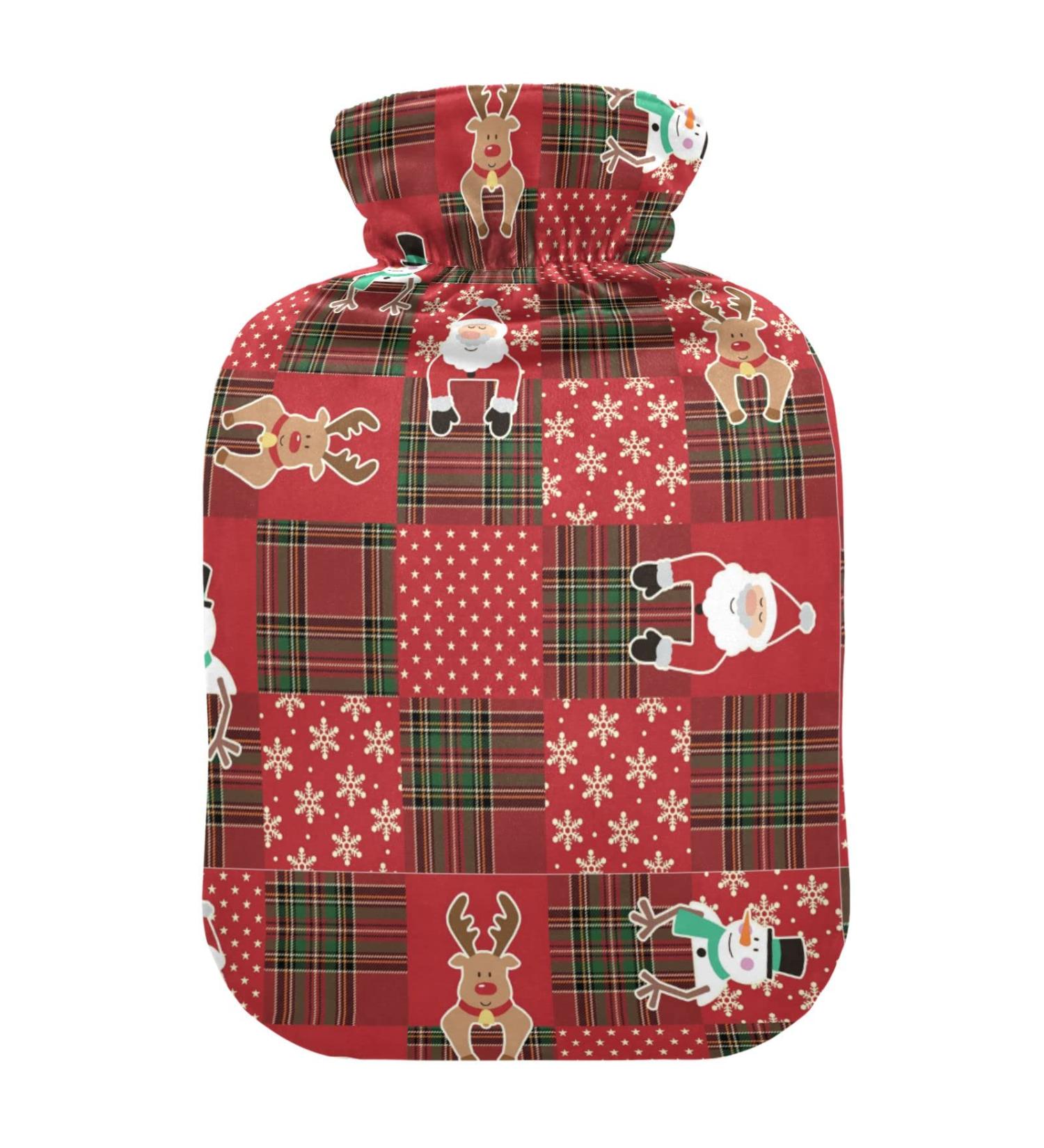 Christmas Heat Bottle - 1L Hot Water Bottle for Pain Relief & Hand Warmth | Perfect Gift for Comfort - Buy Online on GoSupps.com