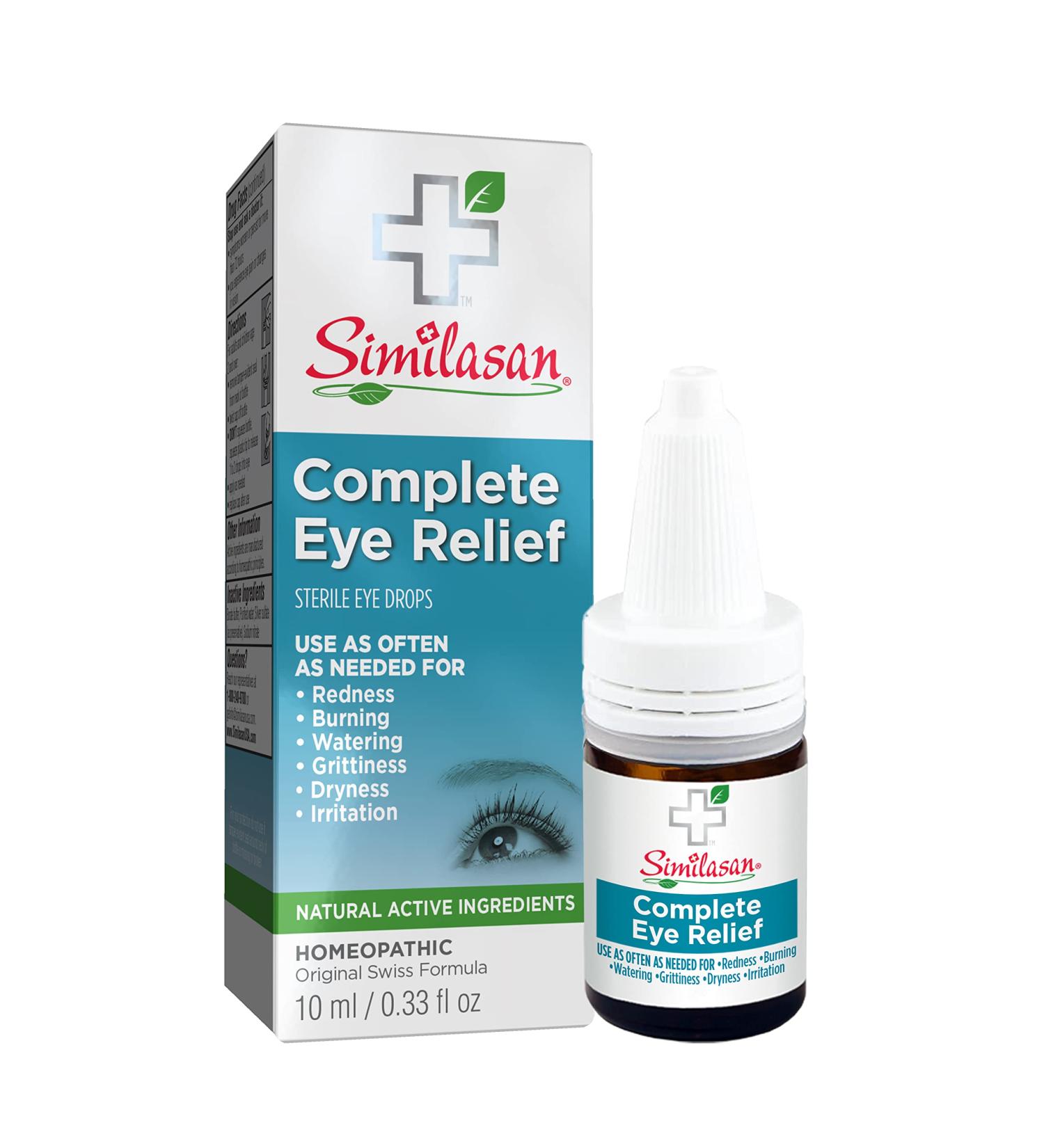 Similasan Complete Eye Relief Drops - 0.33 oz for Red, Dry, Burning & Watery Eyes - Buy Online on GoSupps.com