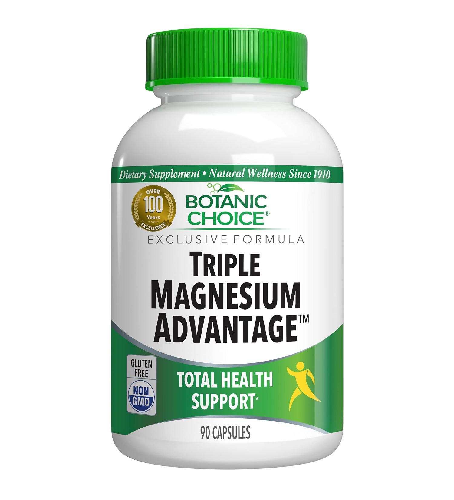 Botanic Choice Triple Magnesium Advantage Capsules for Nerve, Heart, Digestive & Muscular Health - Buy Online on GoSupps.com