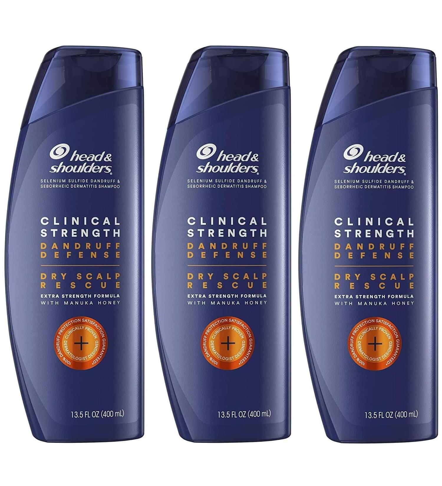 Head & Shoulders Clinical Strength Dandruff Shampoo 14.2 oz - Pack of 3 - Buy Online on GoSupps.com