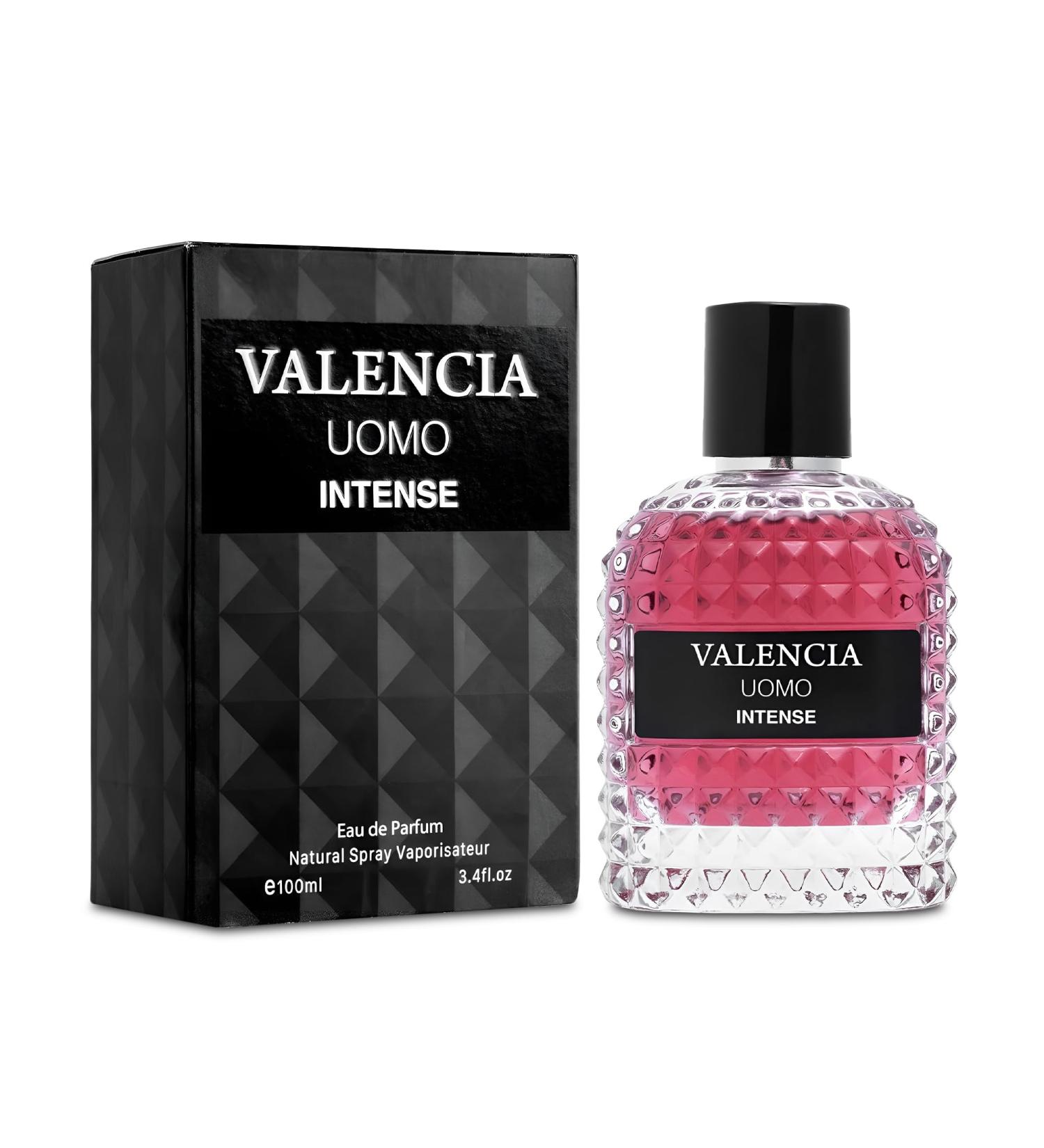 Valencia UOMO Intense Sensual Woody Fragrance for Men | Long Lasting Cologne Aromatic Scent Eau de Parfum Natural Spray - Great Holiday Gift 3.4 Fl Oz/100 Ml - Buy Online on GoSupps.com