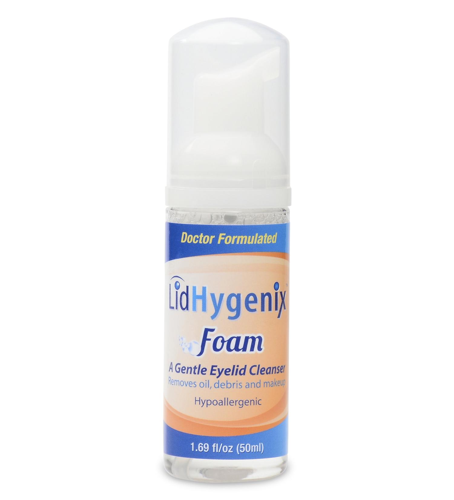 Ophthalmologist Formulated LidHygenix Foam Eyelid Cleanser (Hypoallergenic Sting-Free Formula) 50 ml