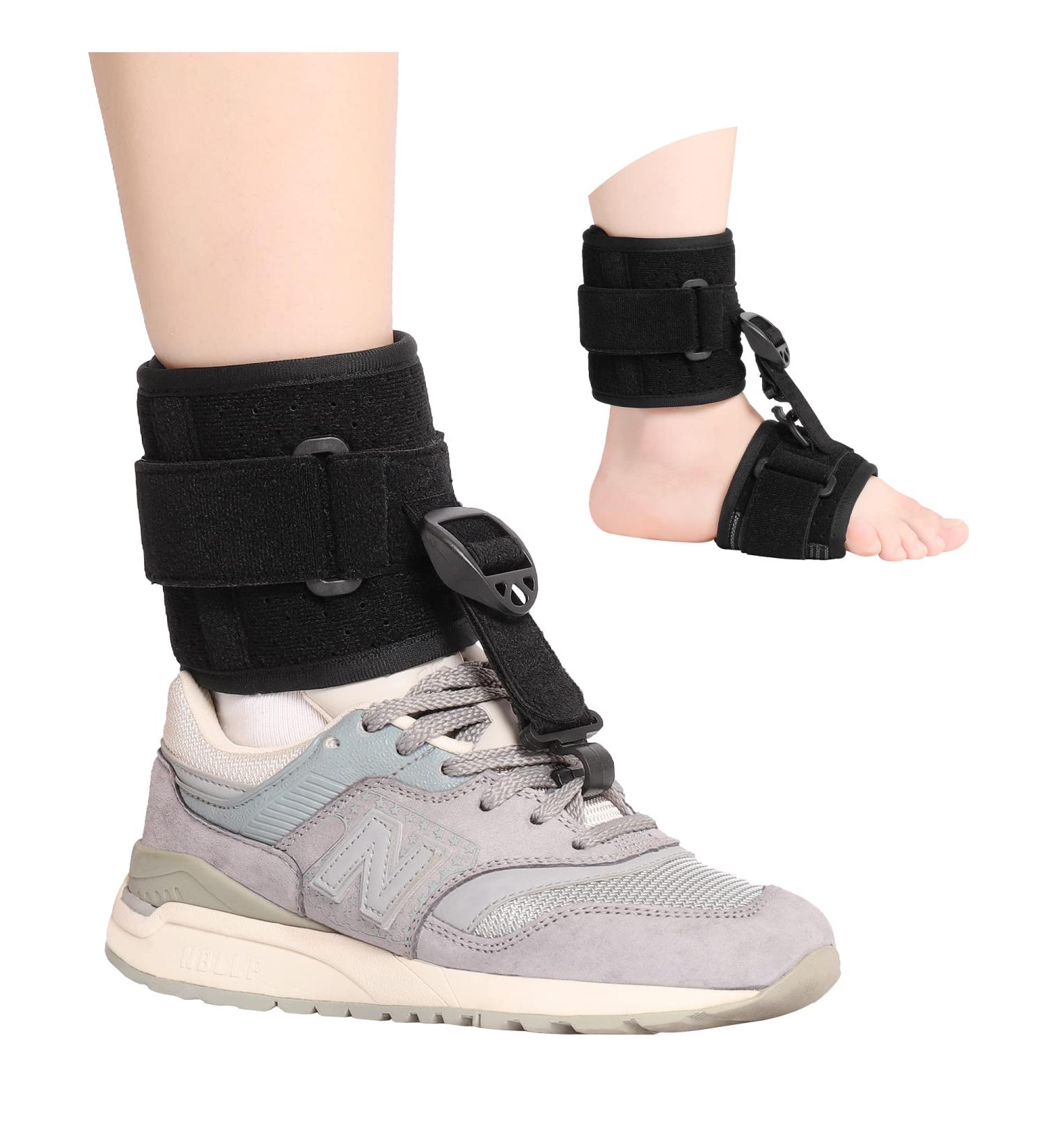 Joingood AFO Foot Drop Brace for Walking - Adjustable Soft Foot Up Brace for Achilles Tendon - Stroke Ankle Foot Orthosis for Improved Walking Gait (L/XL) - Buy Online on GoSupps.com