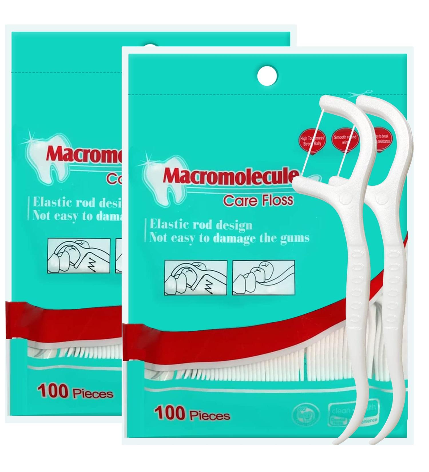 200 Dental Floss Sticks - Y-Shaped Interdental Cleaners for Molars | Best Toothpick Dental Care - Buy Online on GoSupps.com