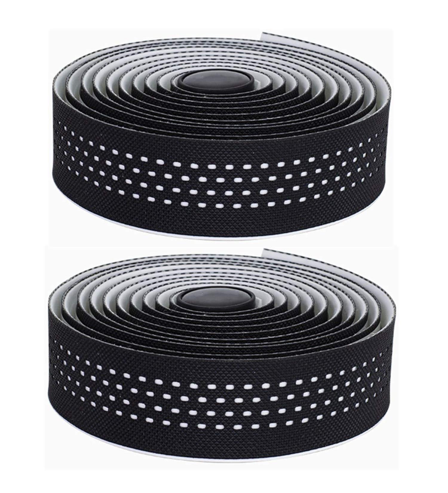 CNC 2 Pcs Bike Handlebar Tape Set - White | Road Bicycle Bar Tapes for Mountain Bike Cycling - Buy Online on GoSupps.com