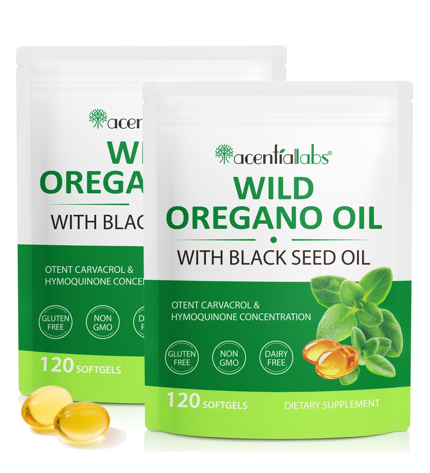 Oil of Oregano with Black Seed Oil 2 in 1 Formulated with Black Seed Oil (240) - Buy Online on GoSupps.com