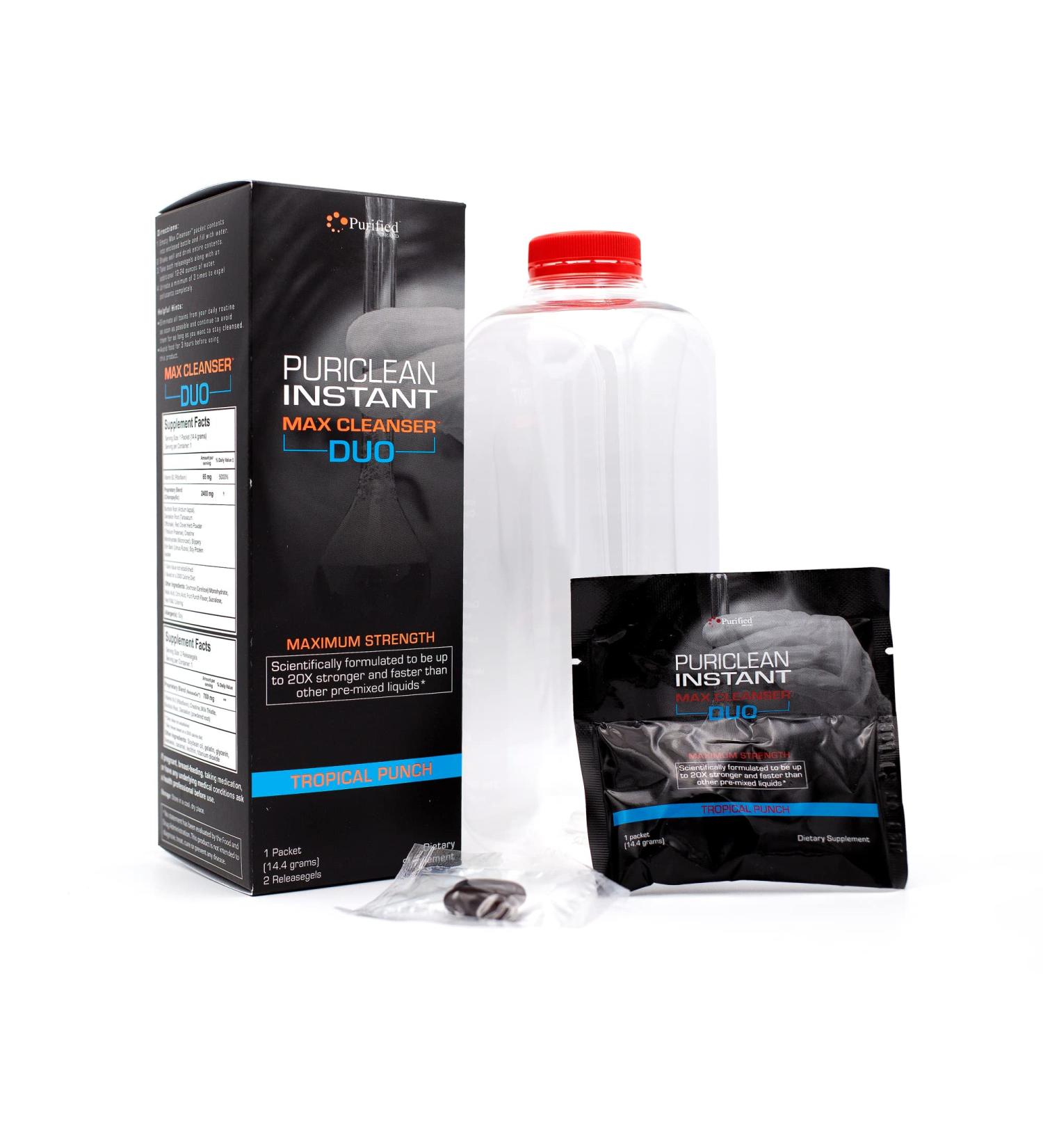 Puriclean Instant Duo-max Cleanser - 20x Stronger & Faster Detox Solution with Double Active Ingredients - Buy Online on GoSupps.com