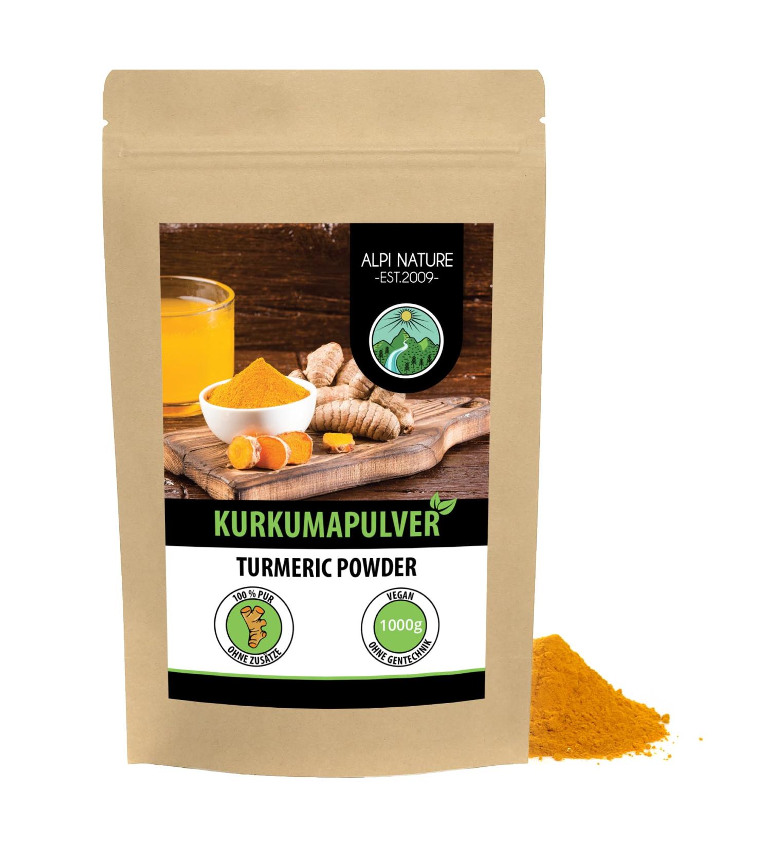 Buy 100% Natural Purple Turmeric Powder 1kg - Vegan Additive-Free Gently Dried & Ground for Optimal Health - Buy Online on GoSupps.com