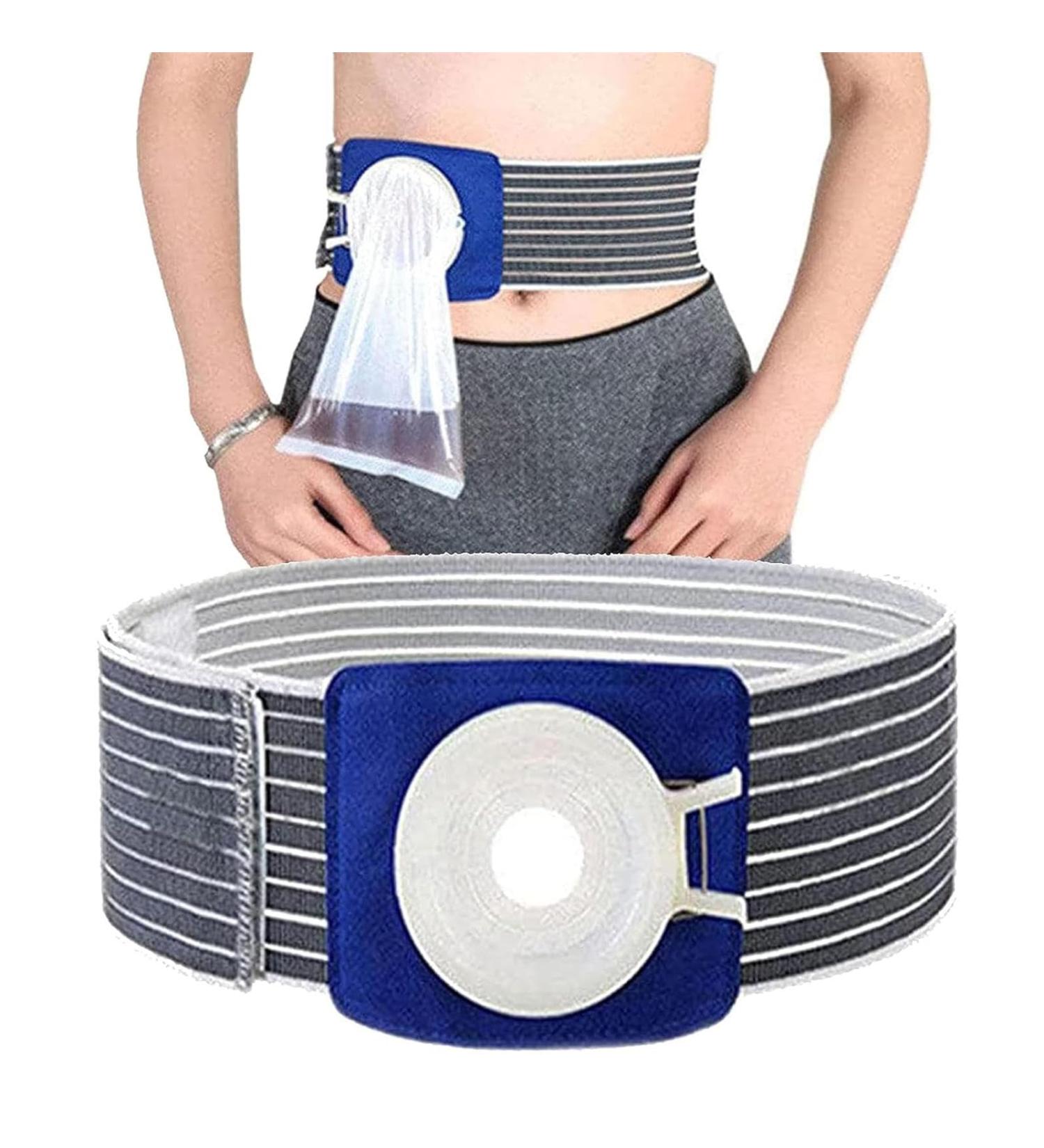 HEAXIY Stoma Support Belt for Colostomy Patients - Prevents Parastomal Hernias & Includes 100 Plastic Bags | International Shipping Available - Buy Online on GoSupps.com