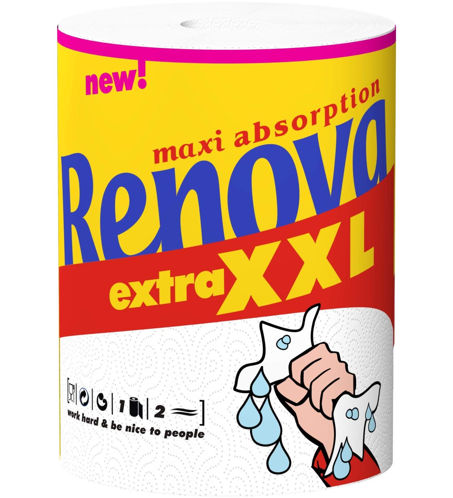 Renova MAX ABSORPTION EXTRA XXL Paper Towel - Large White | Durable & Highly Absorbent | International Shipping - Buy Online on GoSupps.com