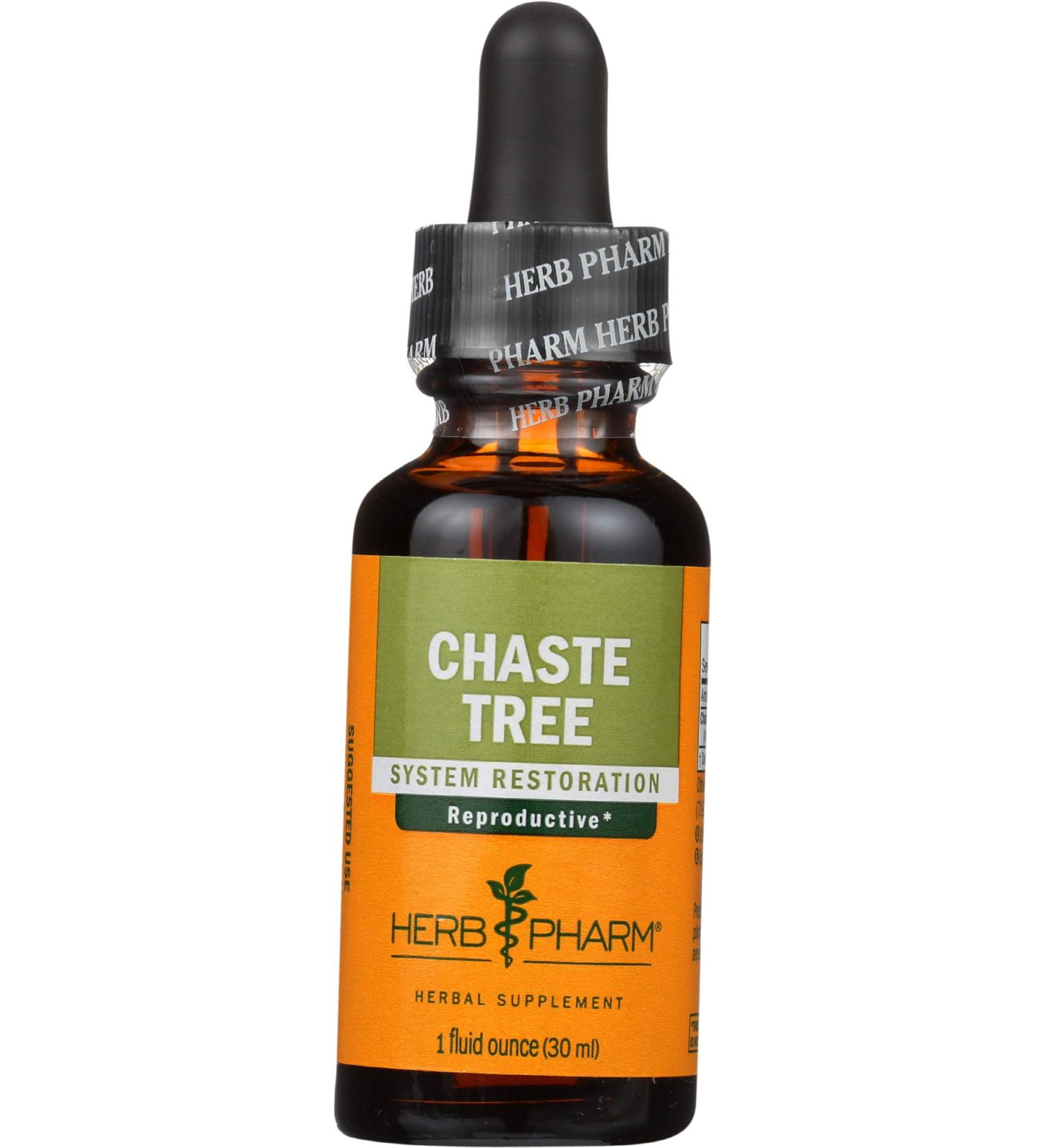 Herb Pharm Chaste Tree Extract 1 fl oz - Natural Hormonal Support - Buy Online on GoSupps.com