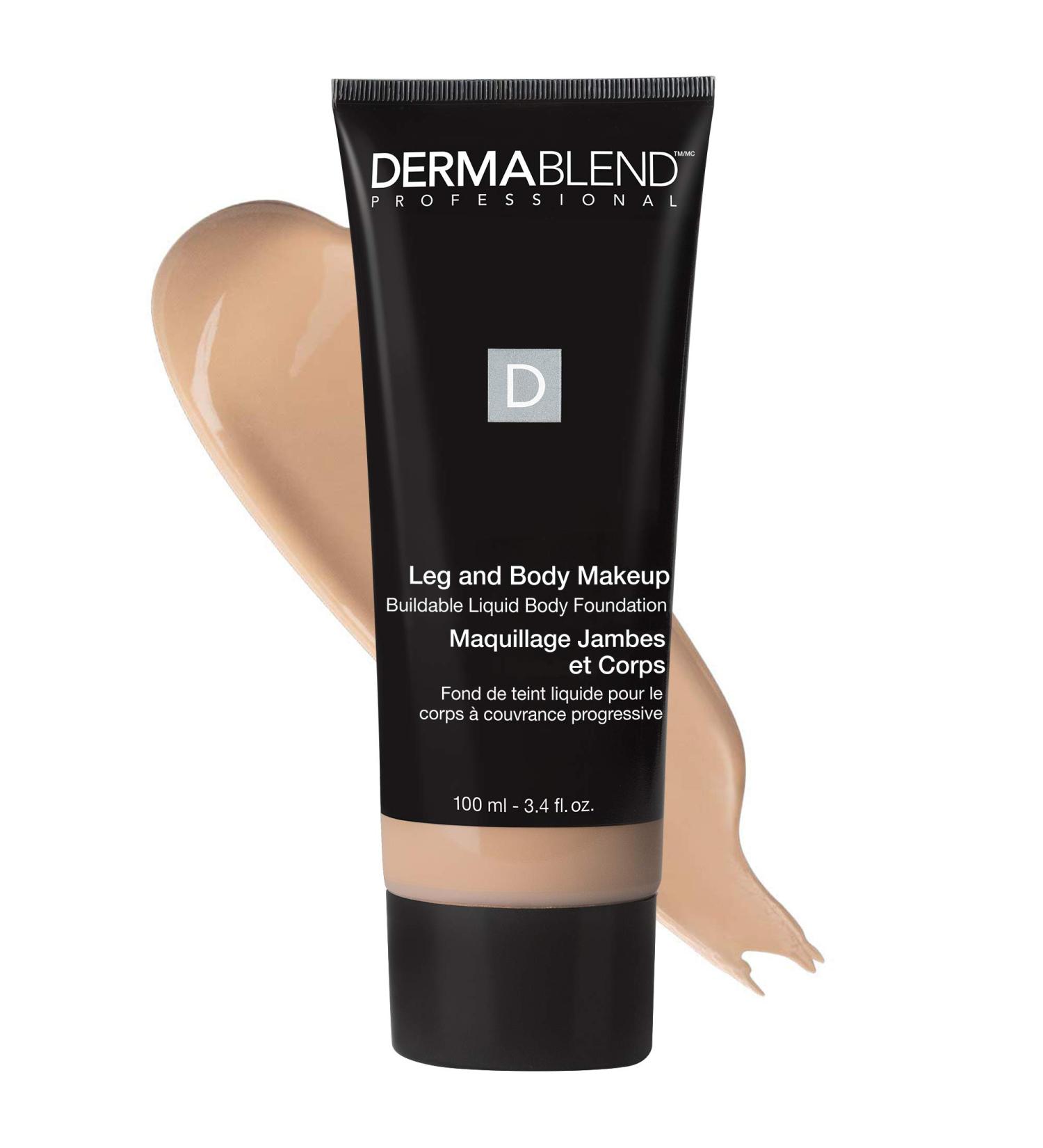 Dermablend Leg & Body Foundation Makeup For Legs Veins Stretch marks Buildable Liquid Body Foundation 100mL 10n Fair Ivory - Buy Online on GoSupps.com