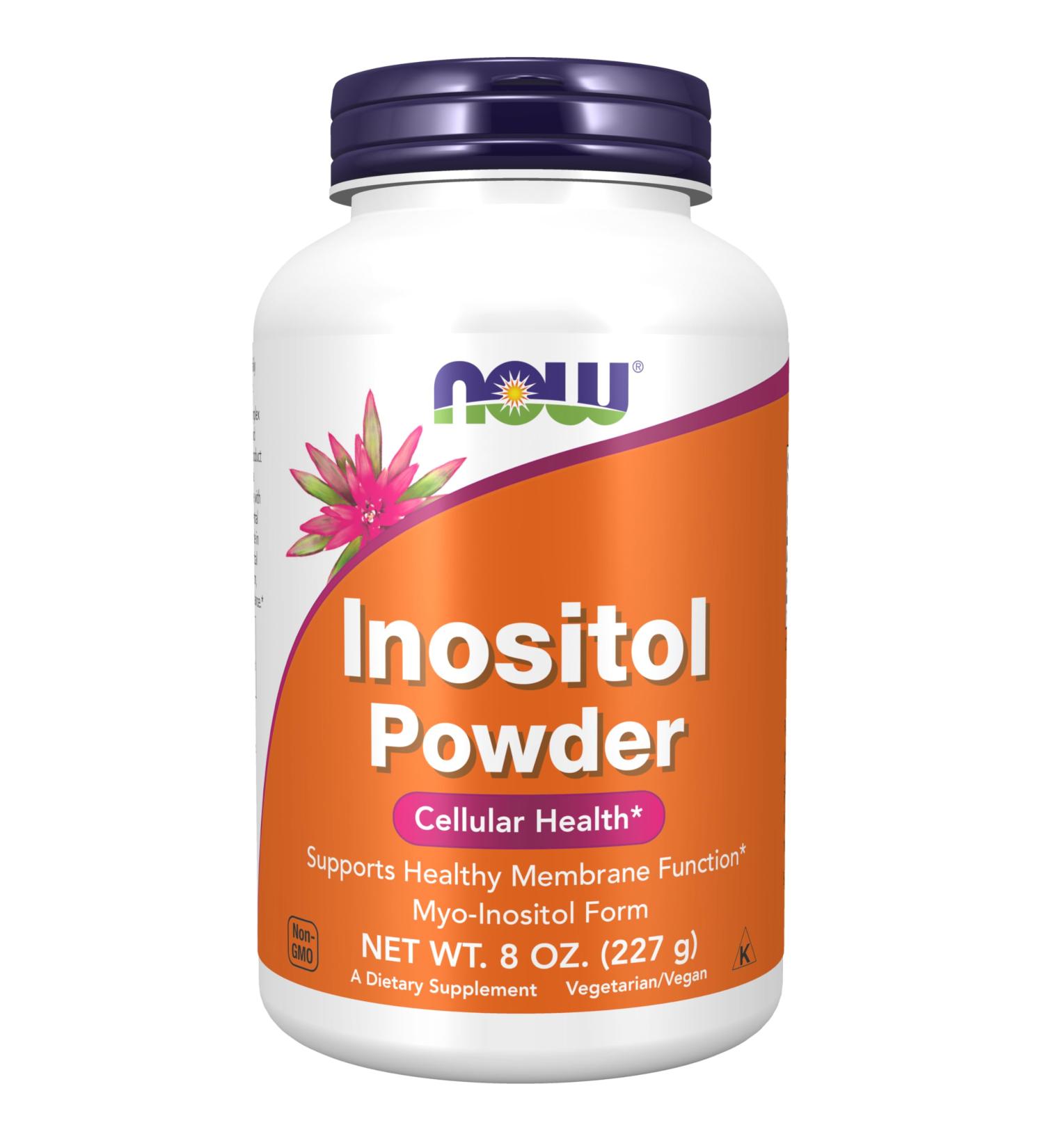 Buy NOW Foods Inositol Powder for Neurotransmitter Support & Cellular Health - 8-Ounce | International Shipping Available - Buy Online on GoSupps.com