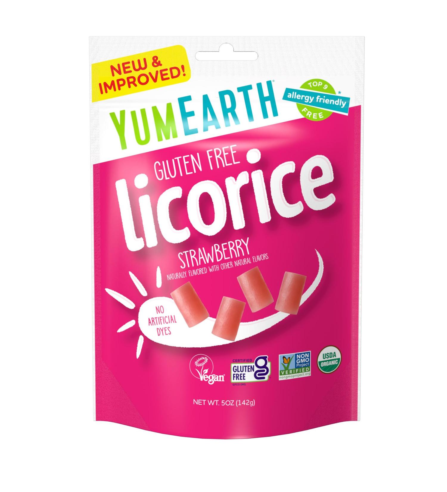 Yummyearth Strawberry Licorice 5 oz - Buy Online on GoSupps.com