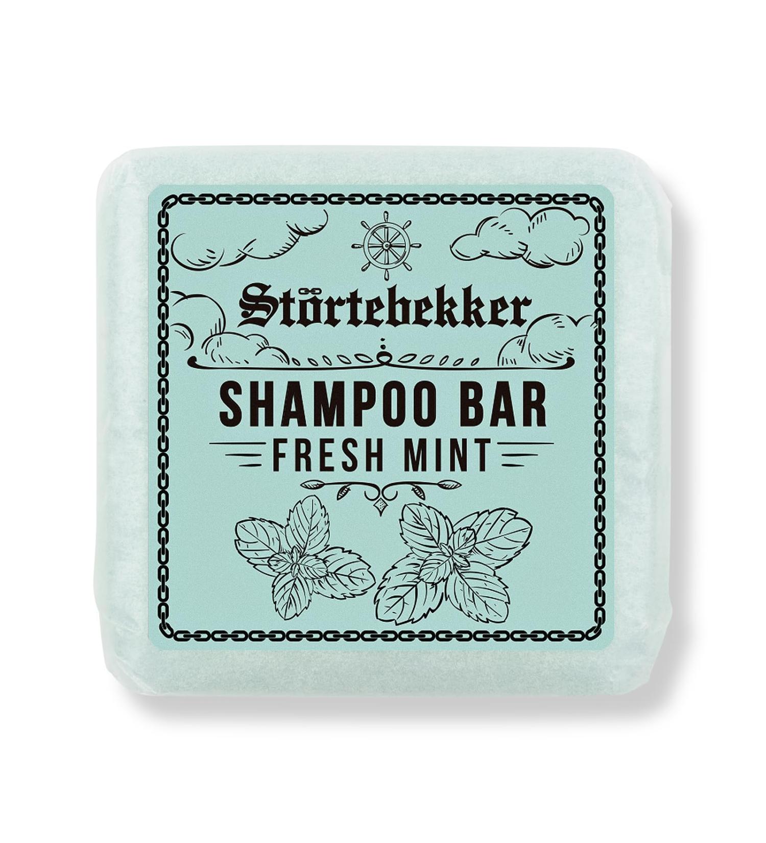 St rtebekker Premium Solid Shampoo Fresh Mint - Handmade Vegan Shampoo for Men & Women - Scented Shower Care for Skin & Hair (1 x Shampoo Fresh Mint) - Buy Online on GoSupps.com