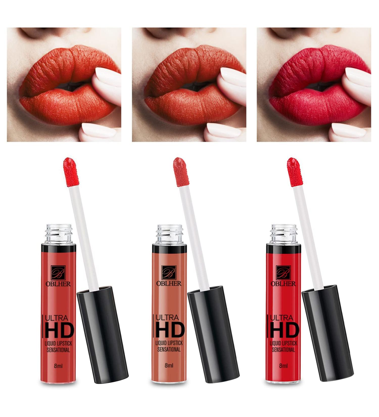 Matte Liquid Lipstick Makeup Set - Long Lasting Waterproof Velvet Lip Gloss for Girls & Women | Perfect Gift Idea - Buy Online on GoSupps.com