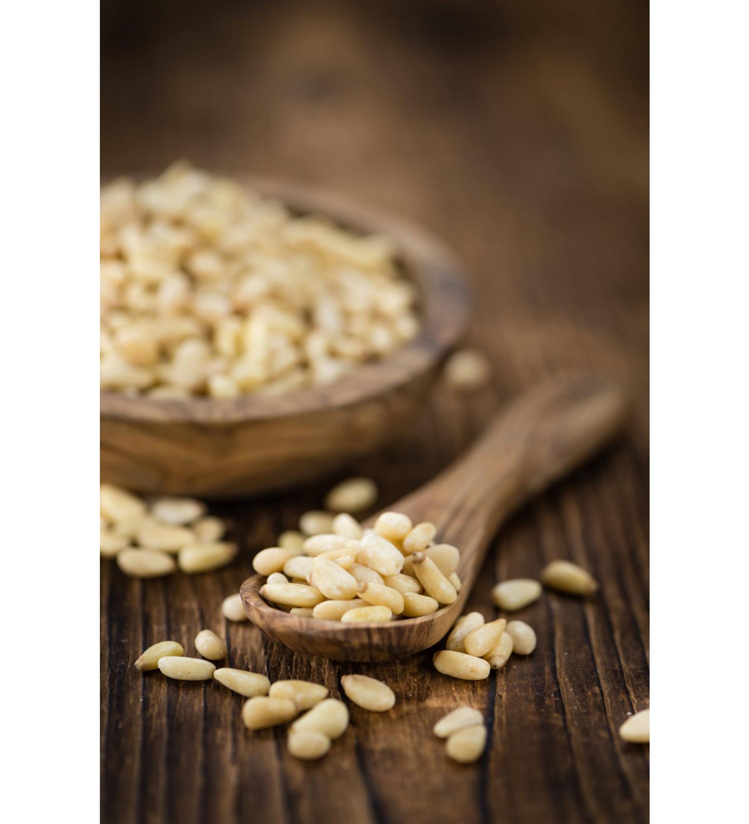 Top pine nuts - Grade A1 natural planting fine & aromatic different sizes almond -like creamy & soft 500 g (1 Pack)