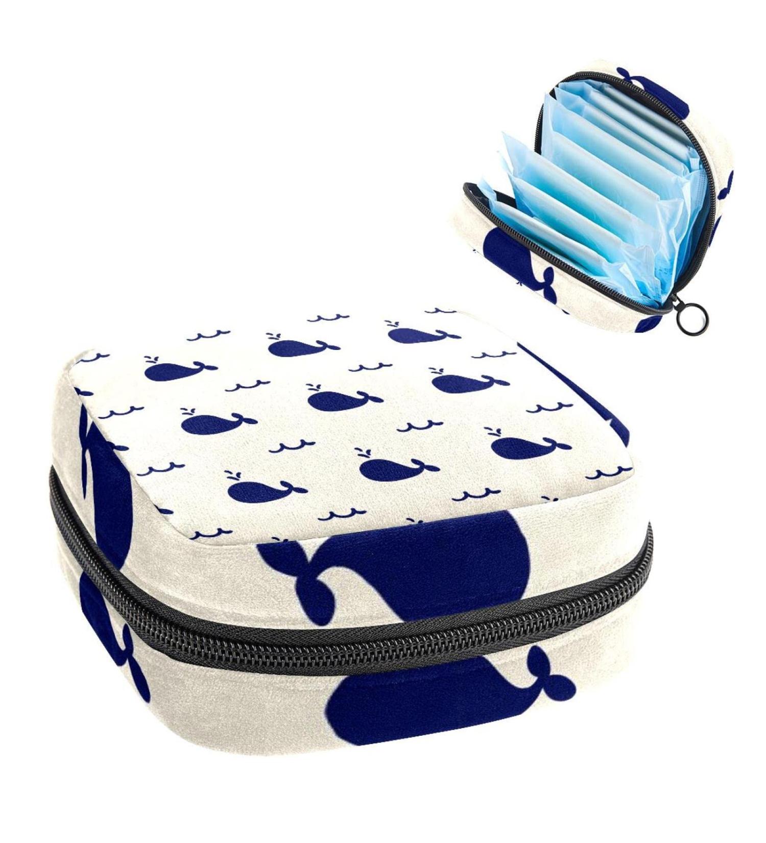 Whale Sanitary Napkin Storage Bag - Portable Period Pouch for Women & Girls (Multi-colored) - Buy Online on GoSupps.com