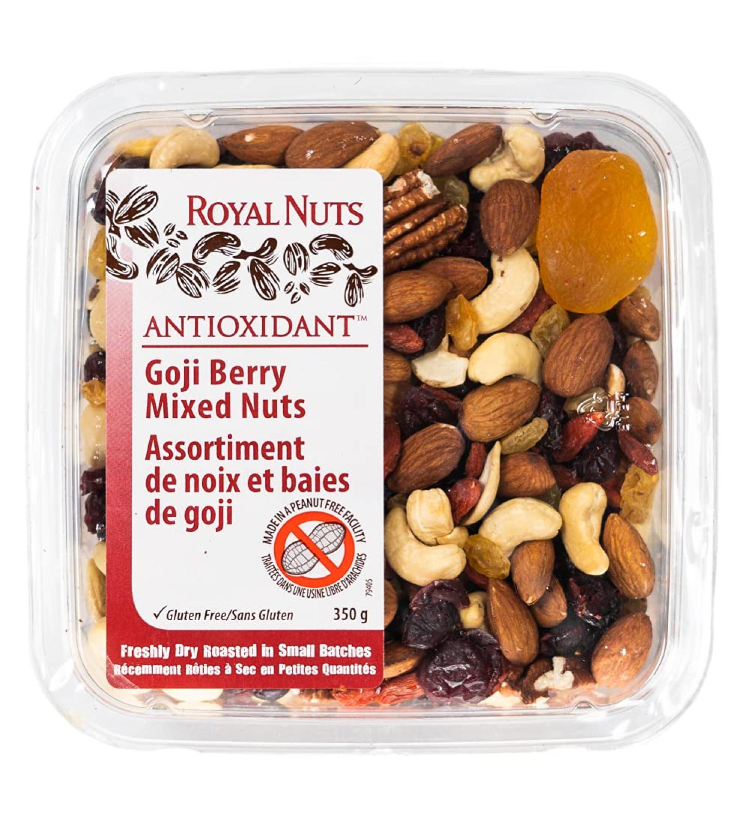 ROYAL NUTS Dry Roasted Goji Berry Mix Nuts 350 Grams - Buy Online on GoSupps.com