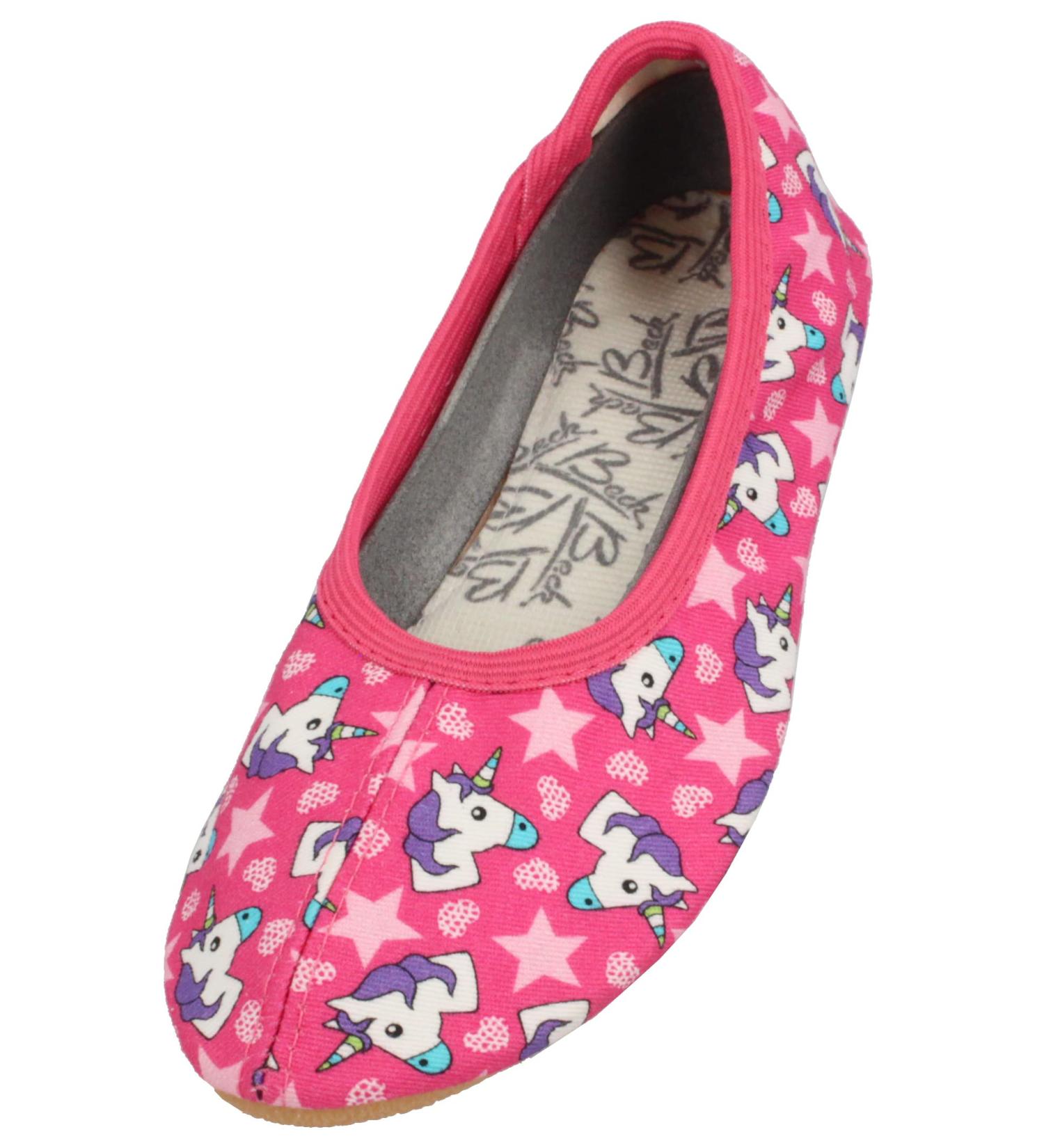 Beck Girls Pink Horse Gymnastics Shoes - Size 28 EU - Stylish & Comfortable for Gymnastics - Buy Online on GoSupps.com